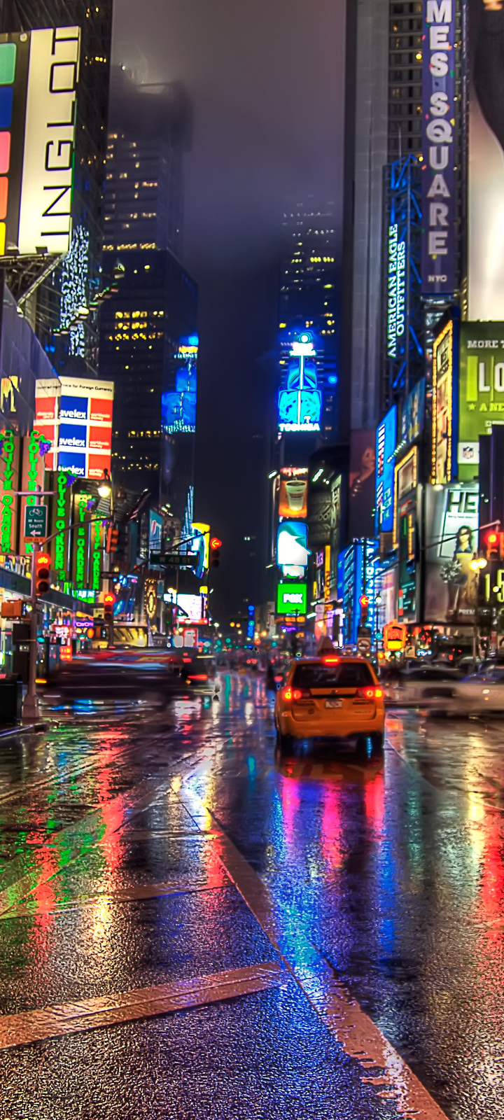 Download mobile wallpaper New York, Manhattan, Times Square, Man Made for free.