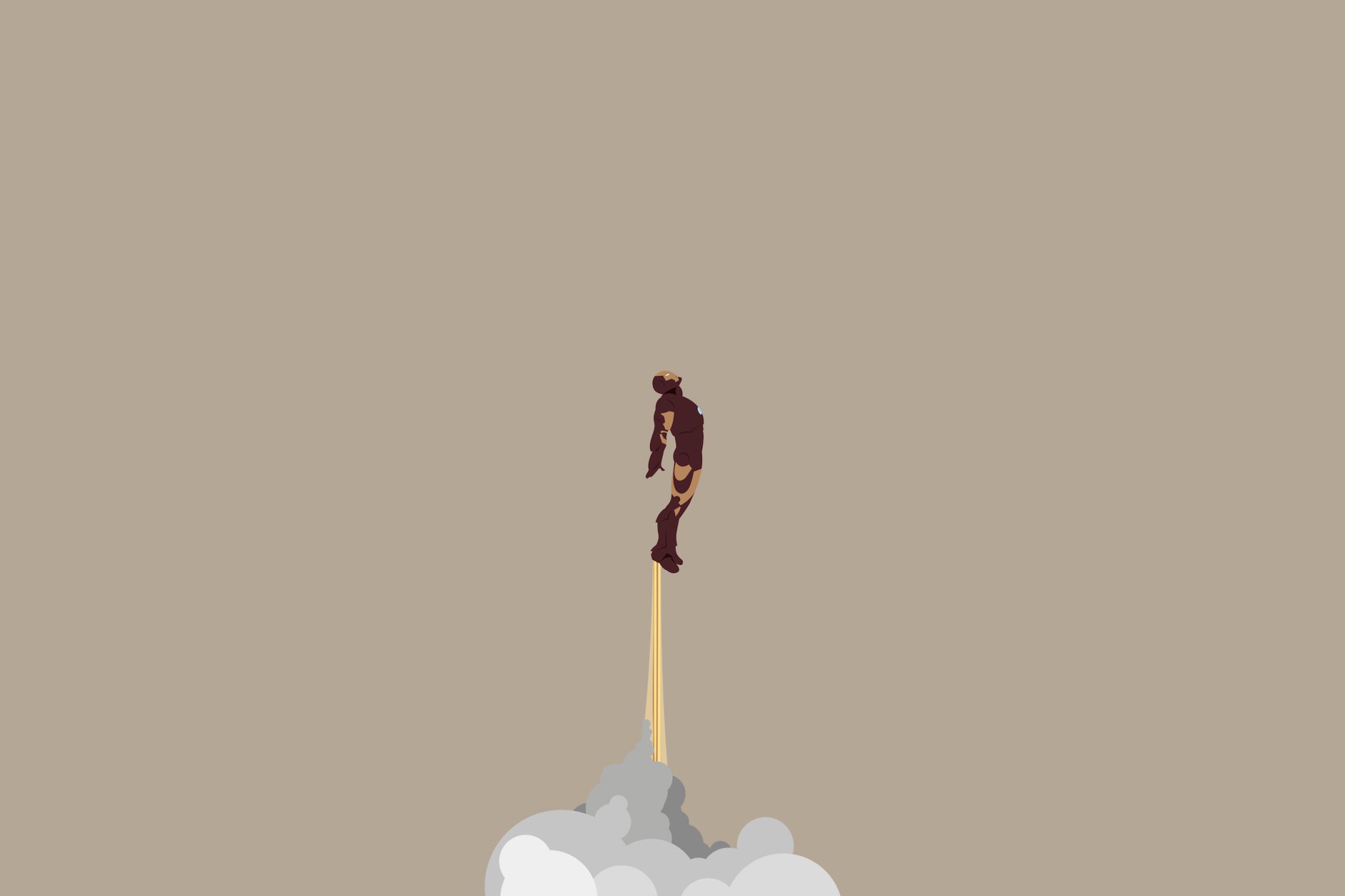 Download mobile wallpaper Iron Man, Comics, Minimalist for free.