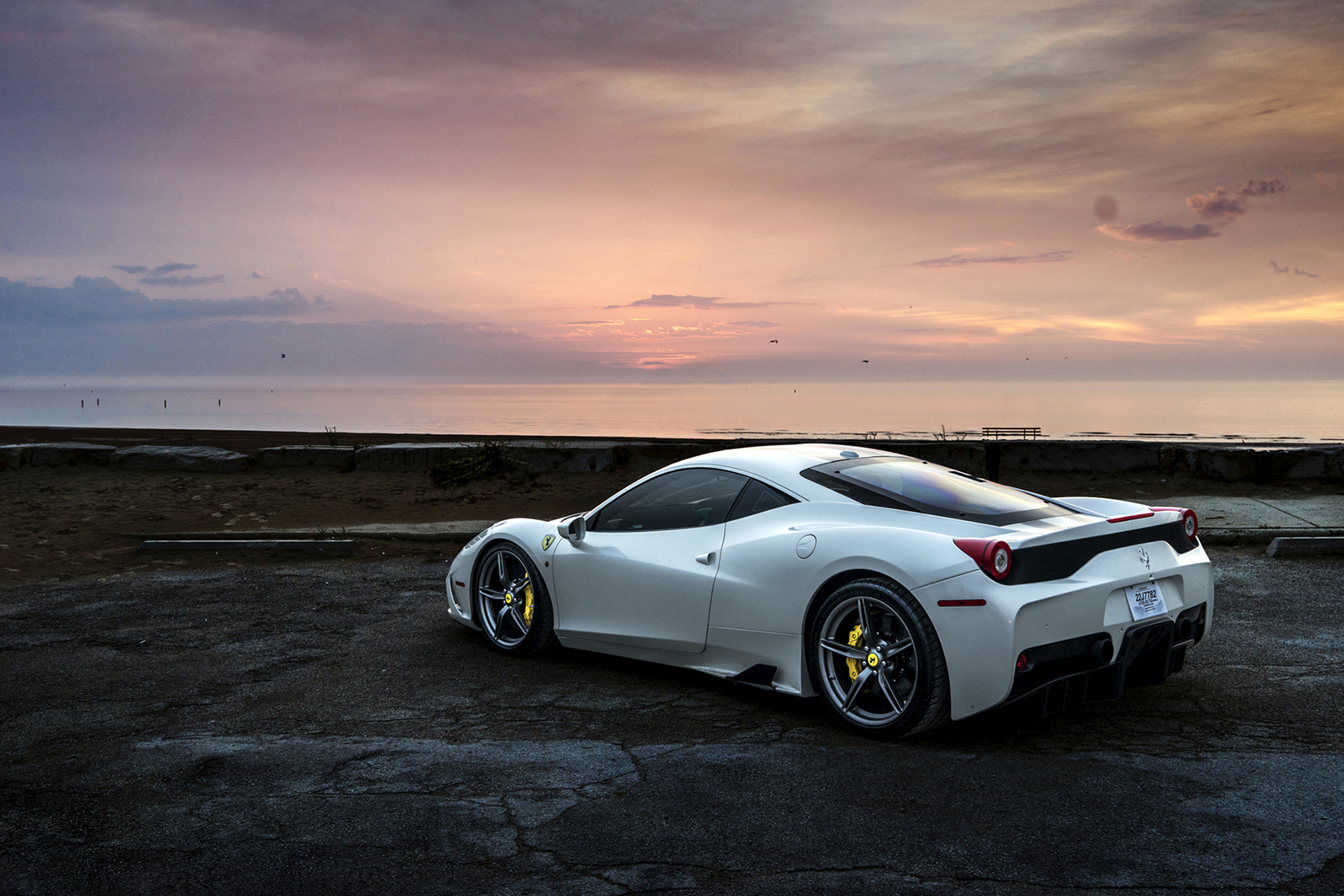 Download mobile wallpaper Ferrari, Car, Supercar, Ferrari 458, Vehicles, White Car for free.
