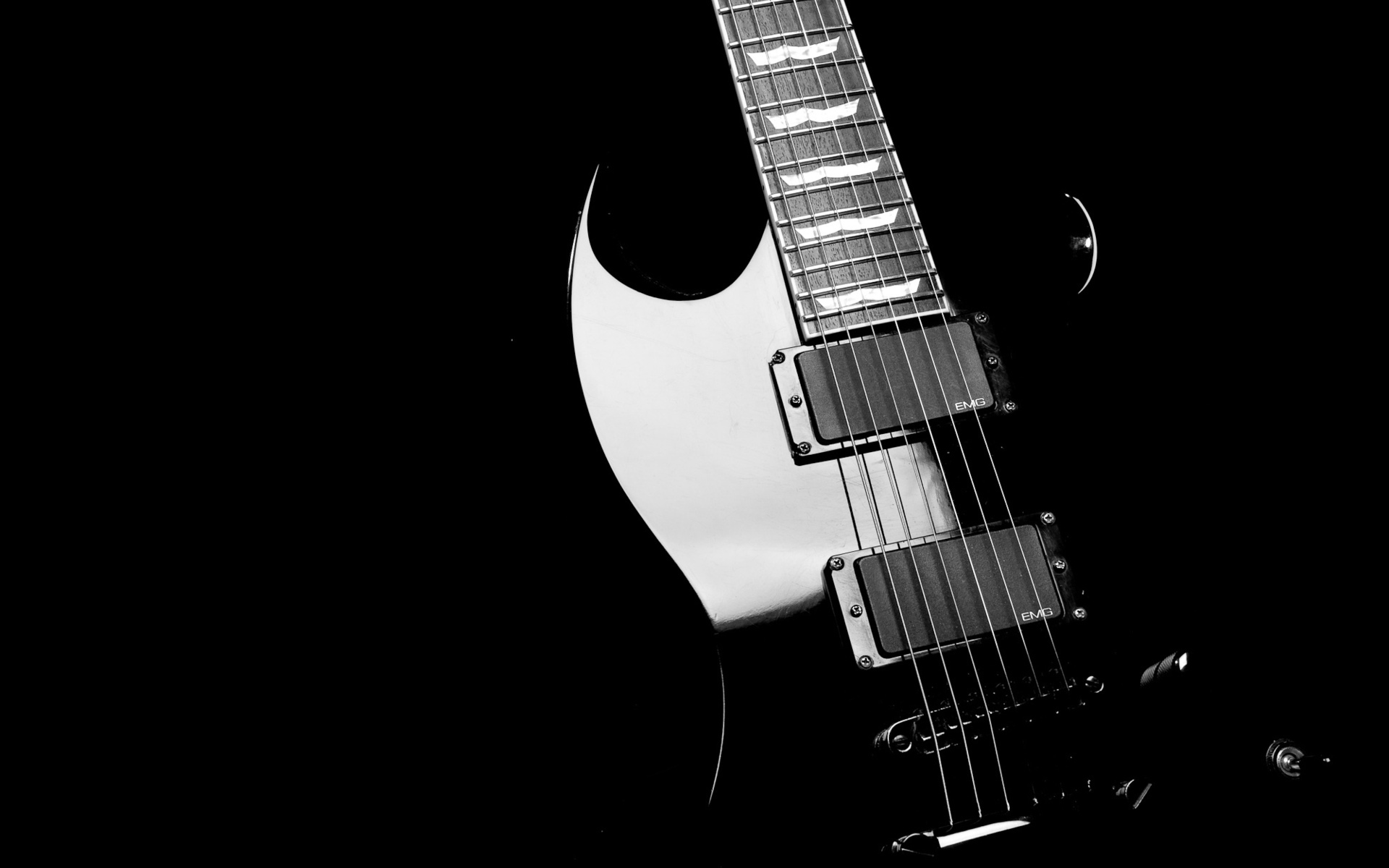 31666 скачать обои гитары, черные, музыка, инструменты - заставки и картинки бесплатно