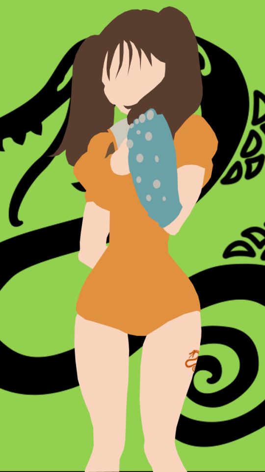 Download mobile wallpaper Anime, Brown Hair, Minimalist, The Seven Deadly Sins, Diane (The Seven Deadly Sins) for free.