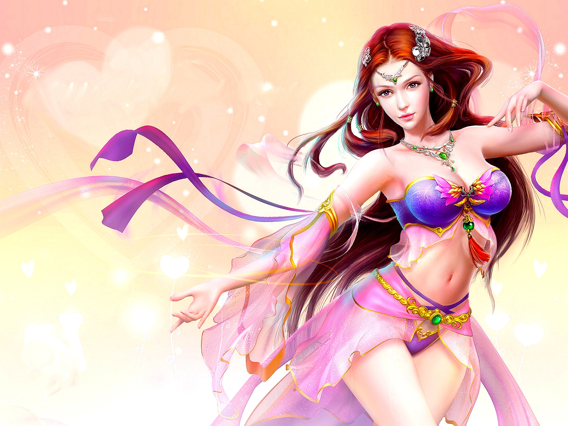 Free download wallpaper Fantasy, Jewelry, Colorful, Women on your PC desktop