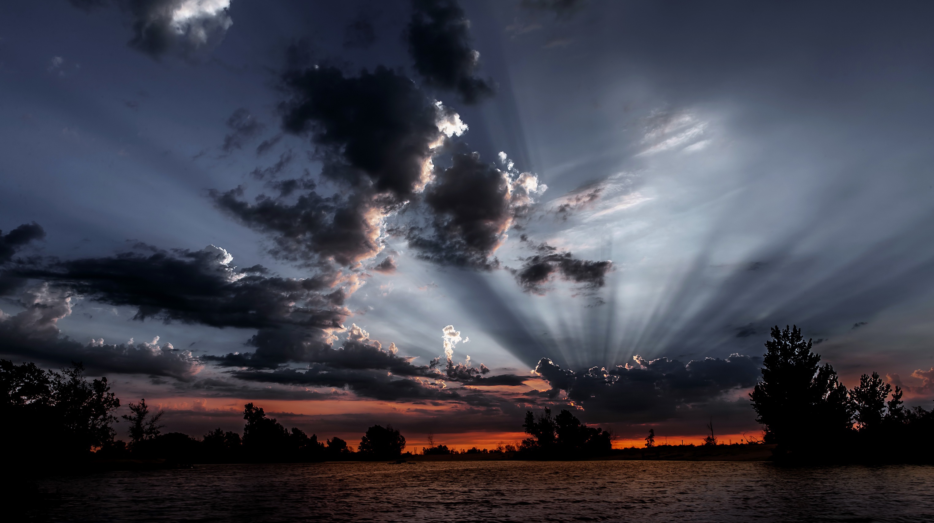 Descarga gratuita de fondo de pantalla para móvil de Paisaje, Naturaleza, Cielo, Amanecer, Nube, Rayo De Sol, Tierra/naturaleza.