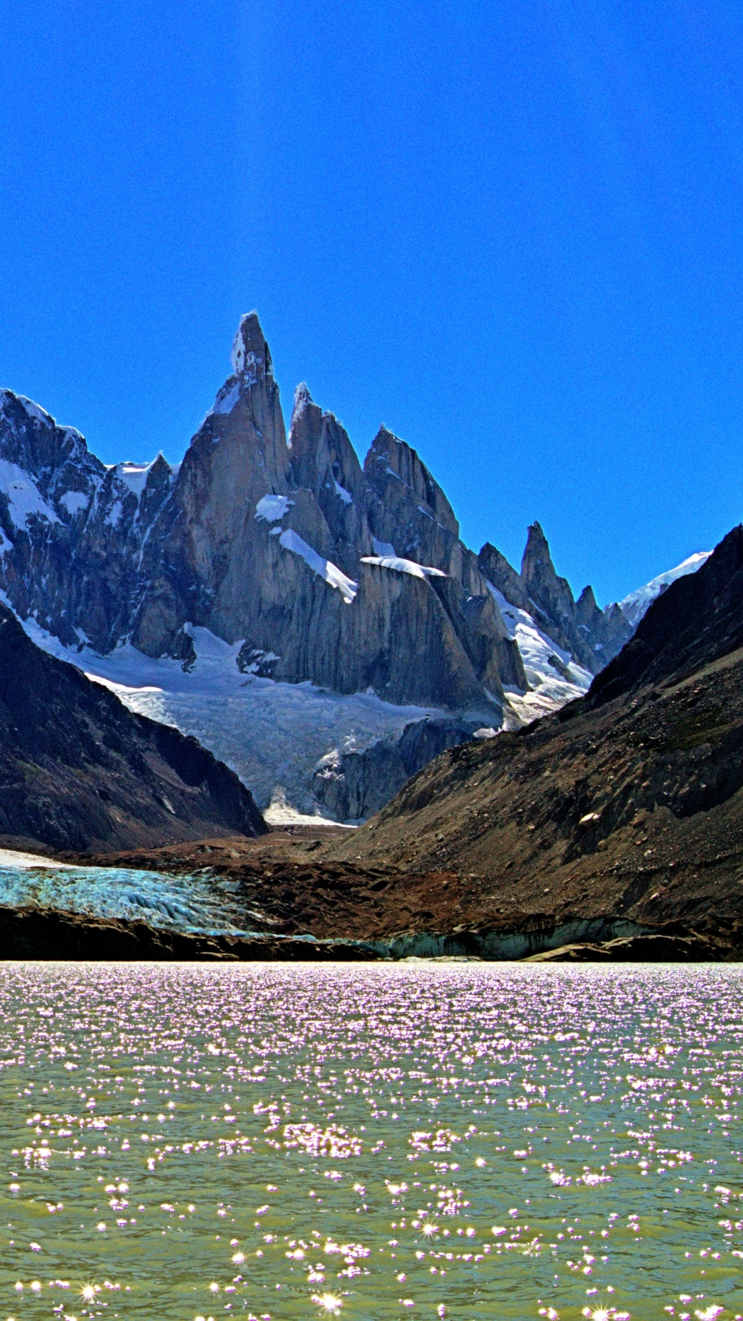 Baixar papel de parede para celular de Montanhas, Geleira, Argentina, Patagônia, Terra/natureza, Cerro Torre, Cerro Chaltén, Monte Fitzroy gratuito.