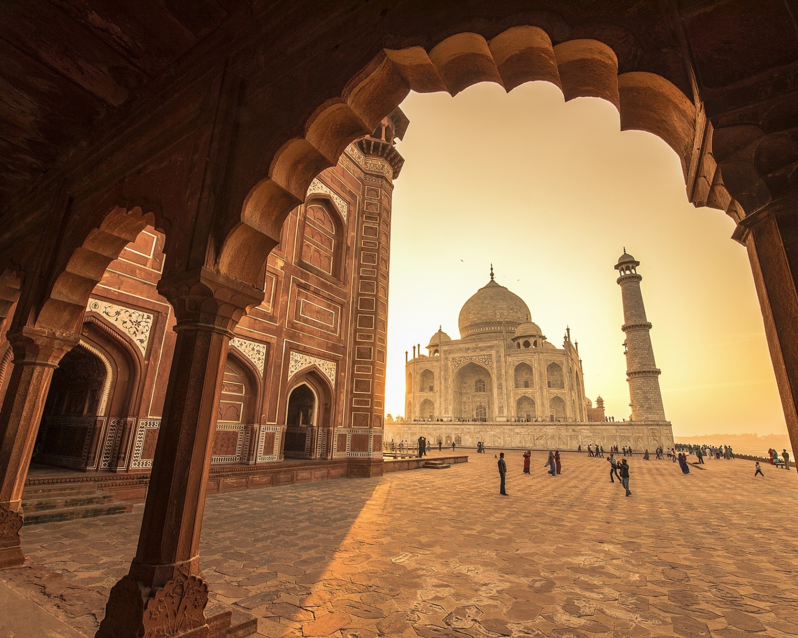 Free download wallpaper Monuments, Taj Mahal, Arch, India, Agra, Man Made, Uttar Pradesh on your PC desktop