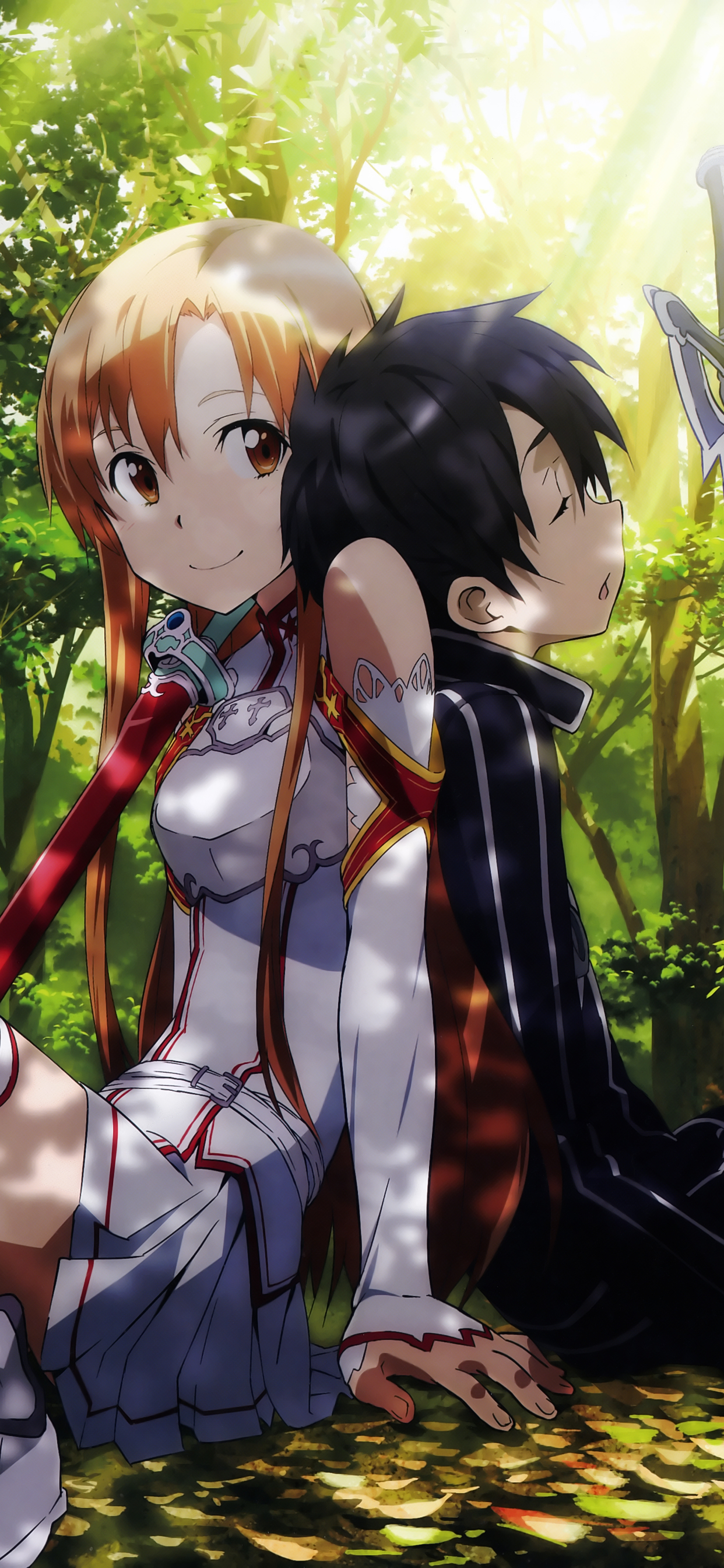 Baixar papel de parede para celular de Anime, Sword Art Online, Asuna Yuuki, Kirito (Sword Art Online) gratuito.