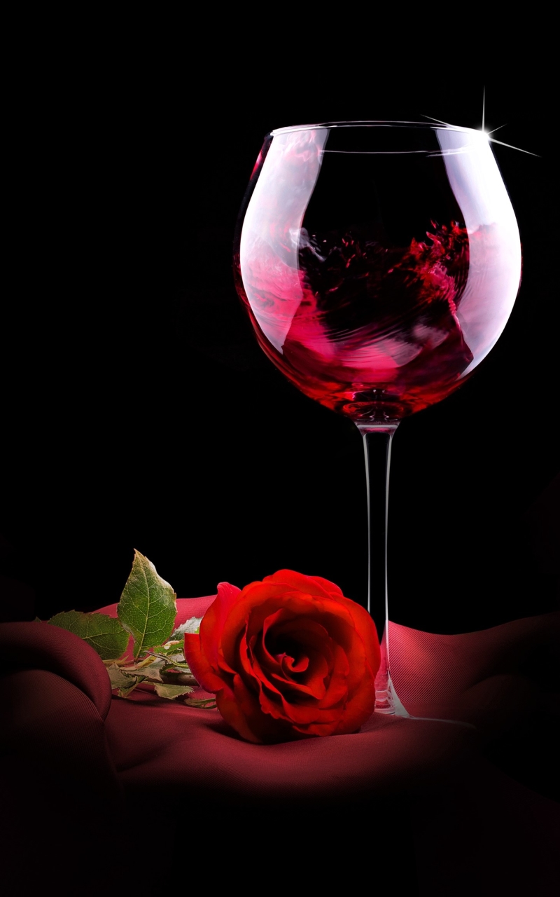 Téléchargez des papiers peints mobile Rose, Vin, Verre, Photographie, Rose Rouge, Nature Morte gratuitement.