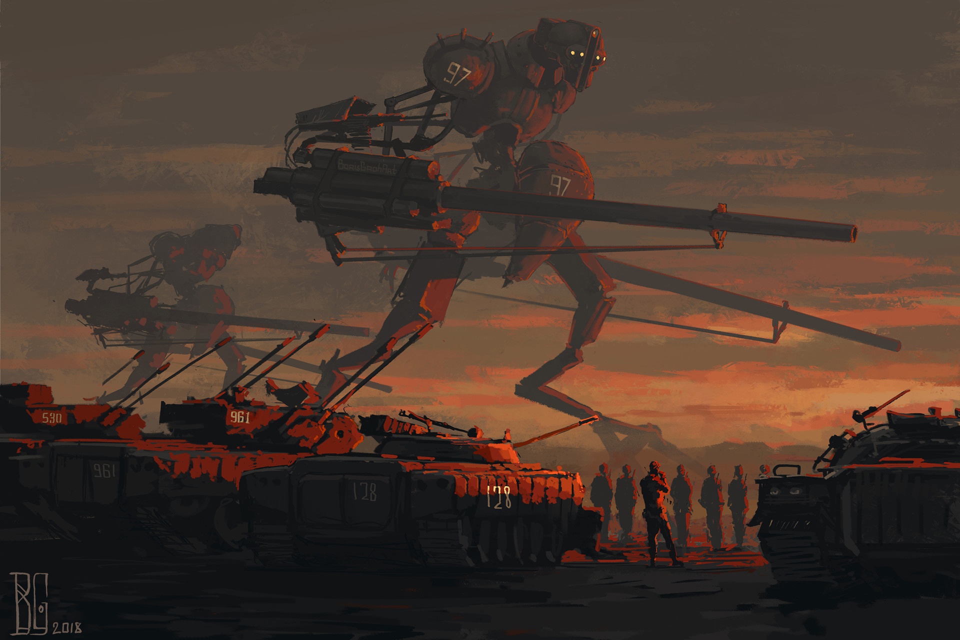 Download mobile wallpaper Robot, Sci Fi, Military, Soldier, Futuristic, Tank for free.