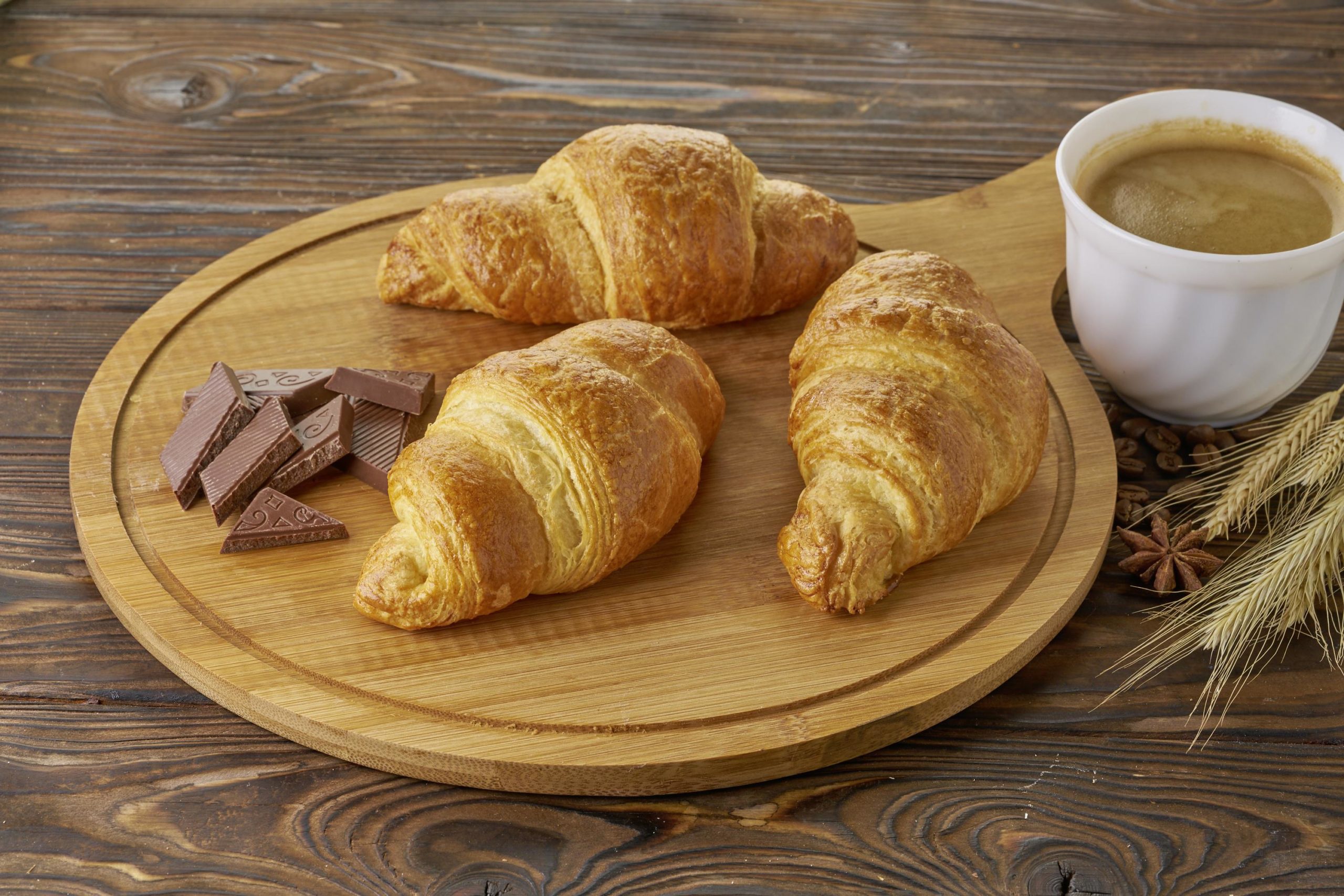 Free download wallpaper Food, Chocolate, Coffee, Breakfast, Croissant, Viennoiserie on your PC desktop