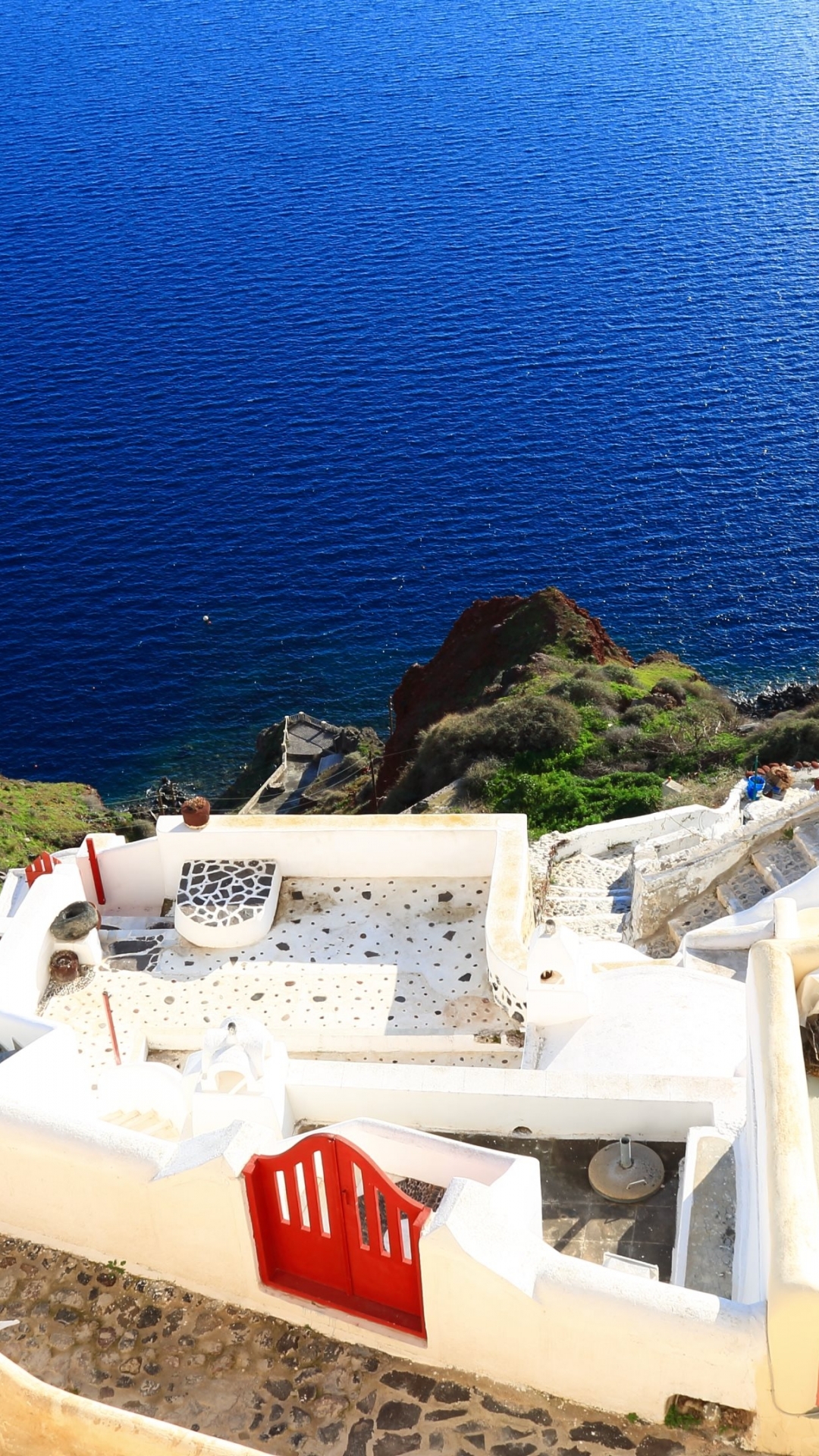 Download mobile wallpaper Santorini, Man Made, Grece, Towns for free.