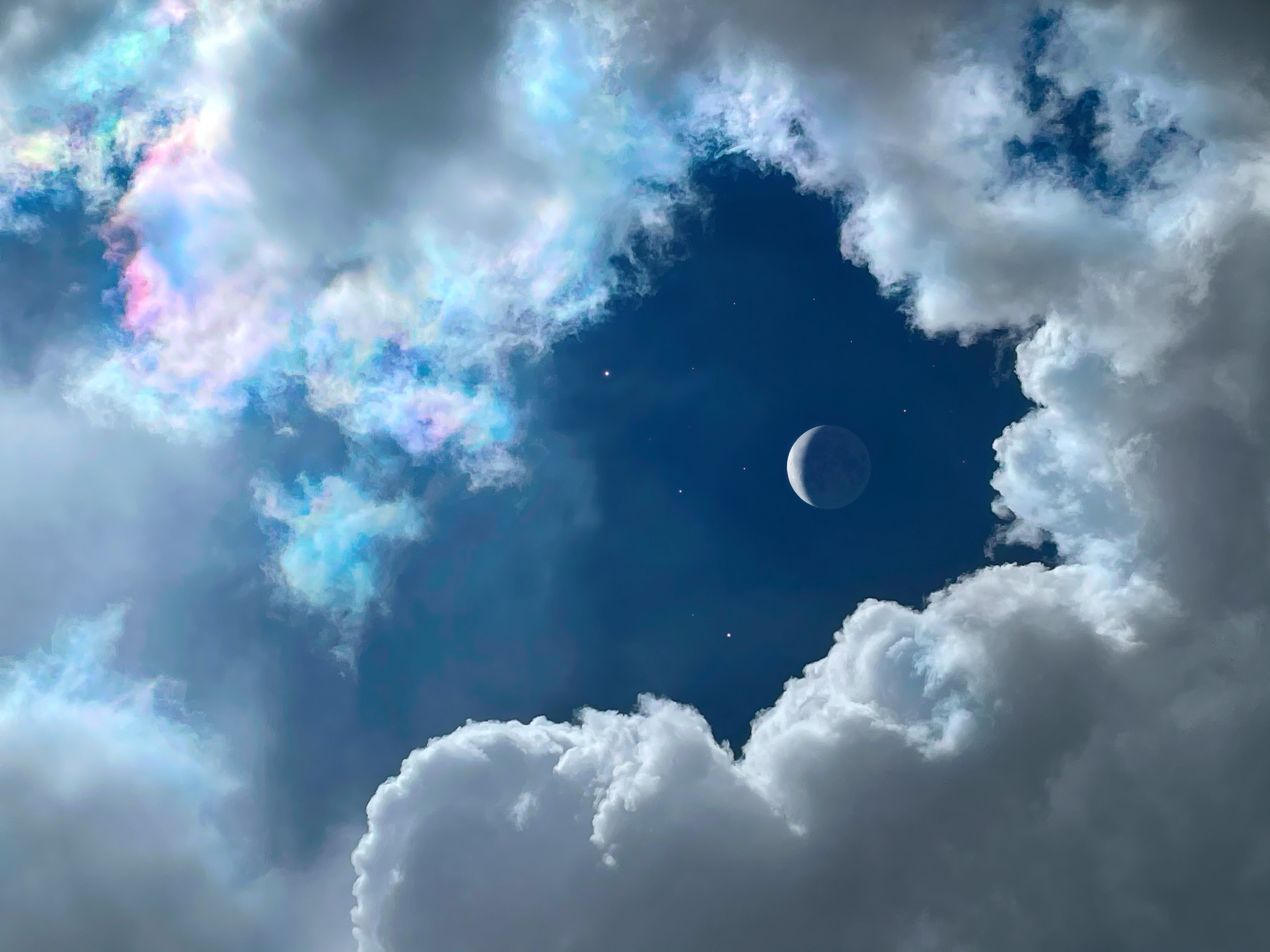 Завантажити шпалери безкоштовно Небо, Місяць, Земля, Хмара картинка на робочий стіл ПК