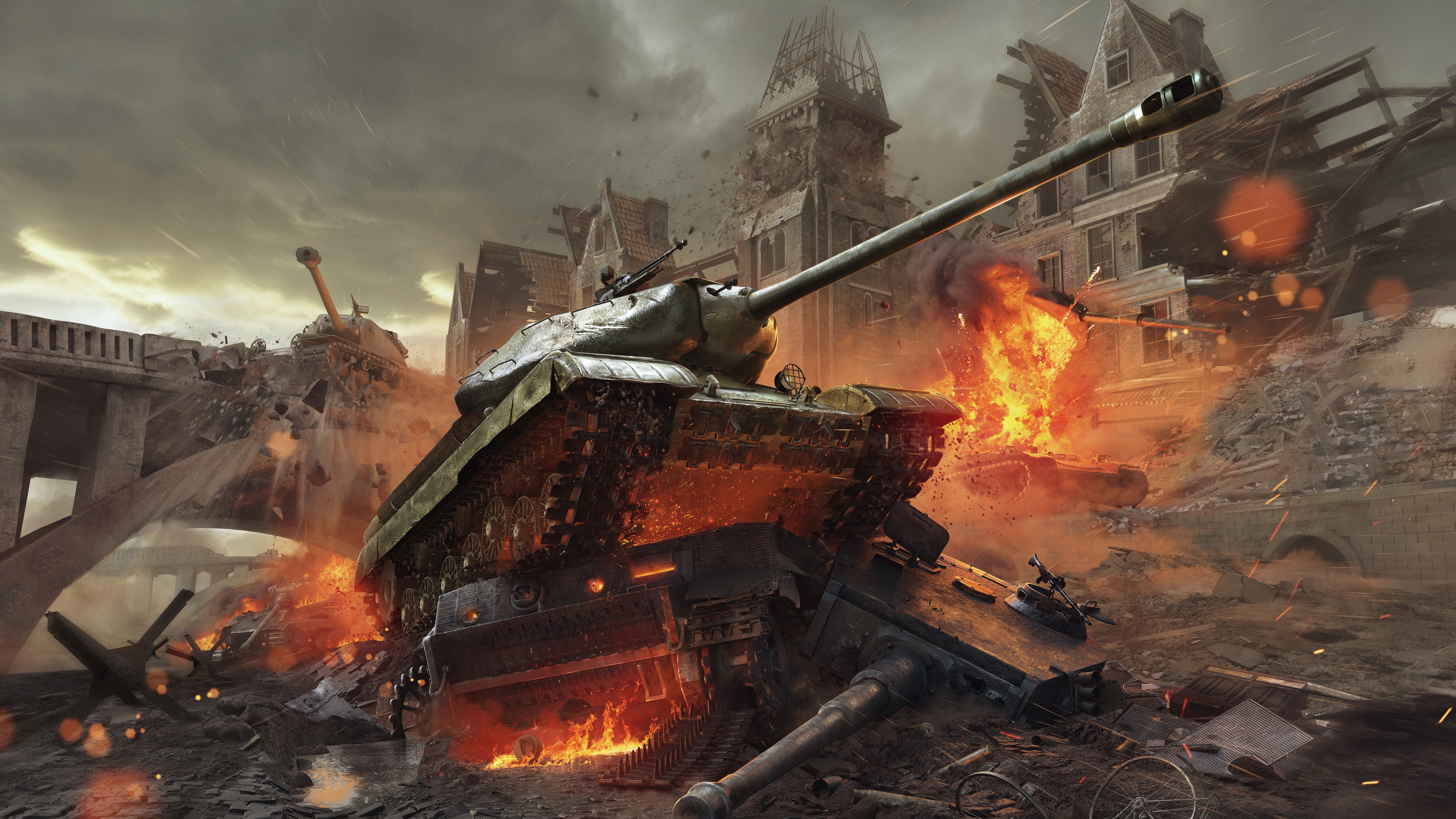 video game, world of tanks, battle, explosion, tank, war