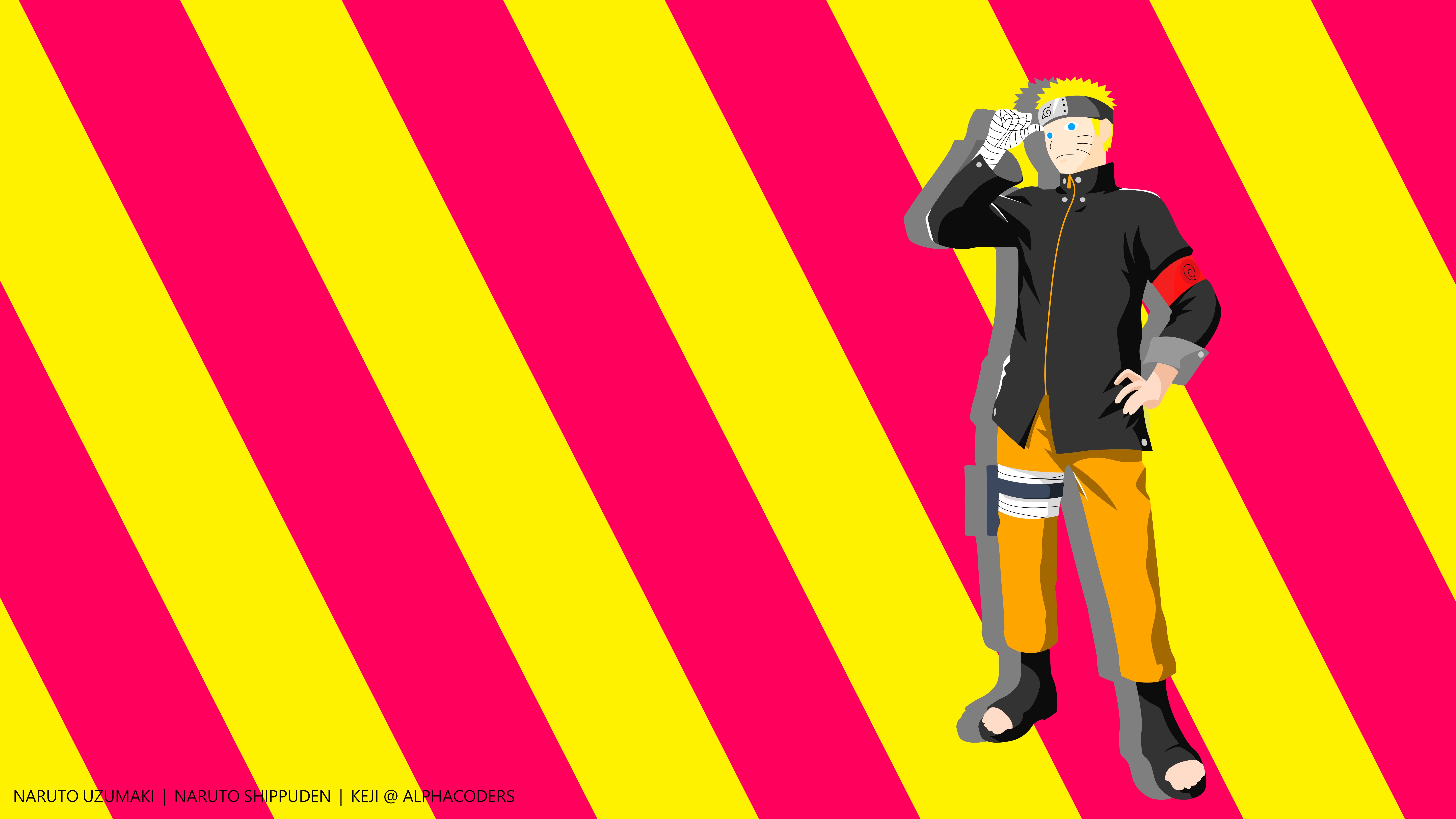 Handy-Wallpaper Naruto, Blondinen, Minimalistisch, Animes, Naruto Uzumaki kostenlos herunterladen.