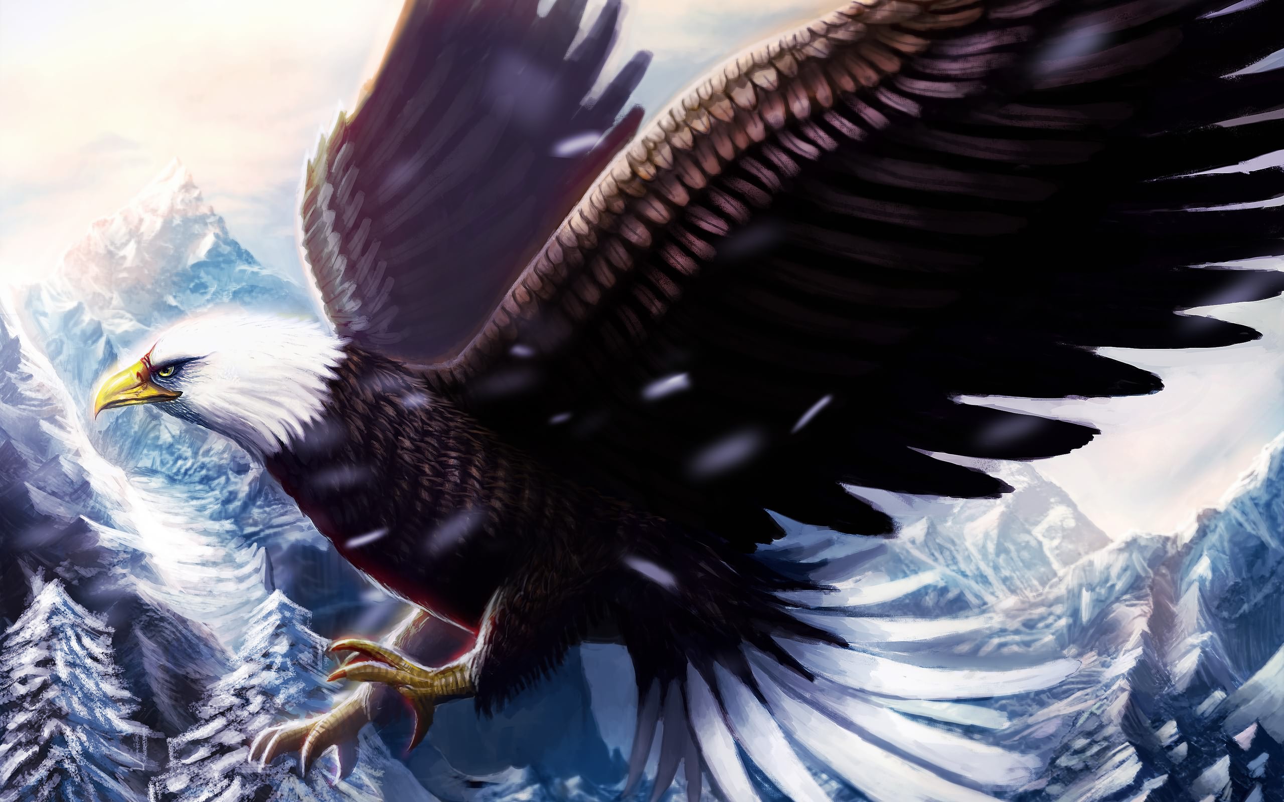 Free download wallpaper Birds, Animal, Bald Eagle on your PC desktop