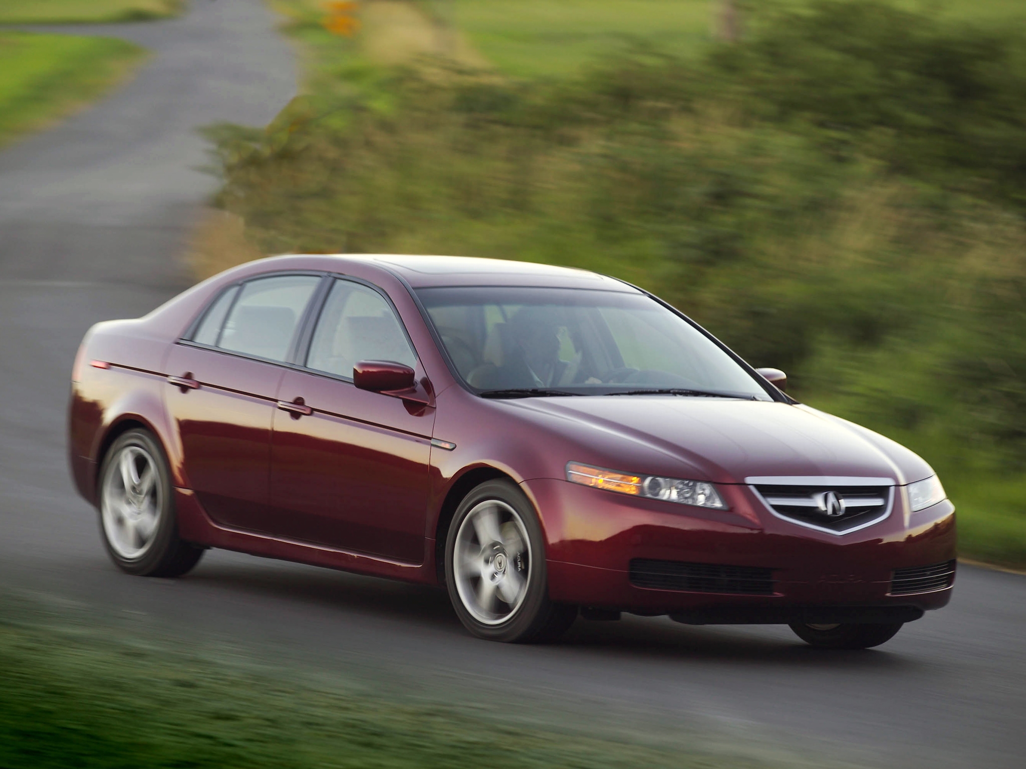 Free download wallpaper Auto, Nature, Grass, Acura, Cars, Side View, Speed, Style, Akura, Tl, 2004 on your PC desktop