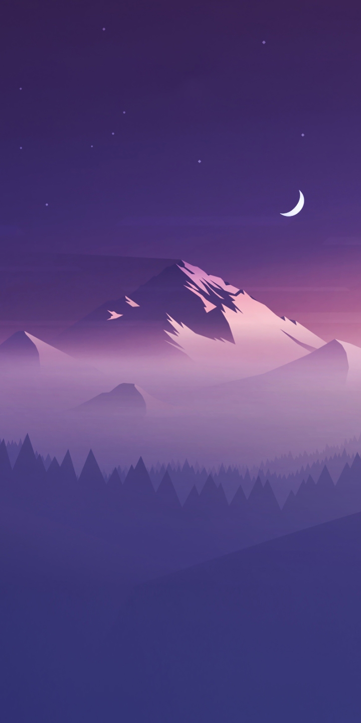 Download mobile wallpaper Mountain, Minimalism, Artistic for free.