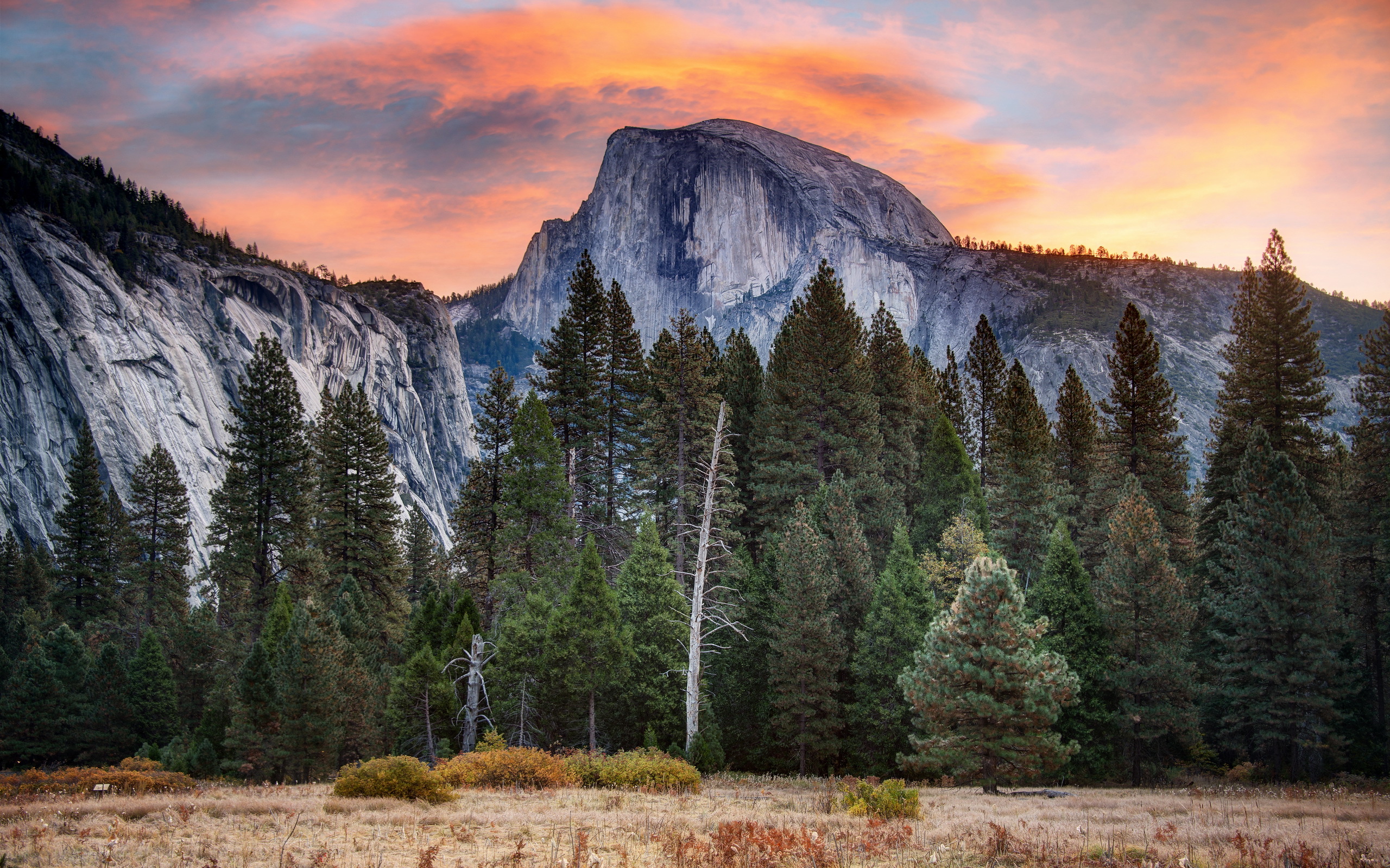 Free download wallpaper Landscape, Nature, Sunset, Mountains, Mountain, Tree, Earth, Cliff on your PC desktop