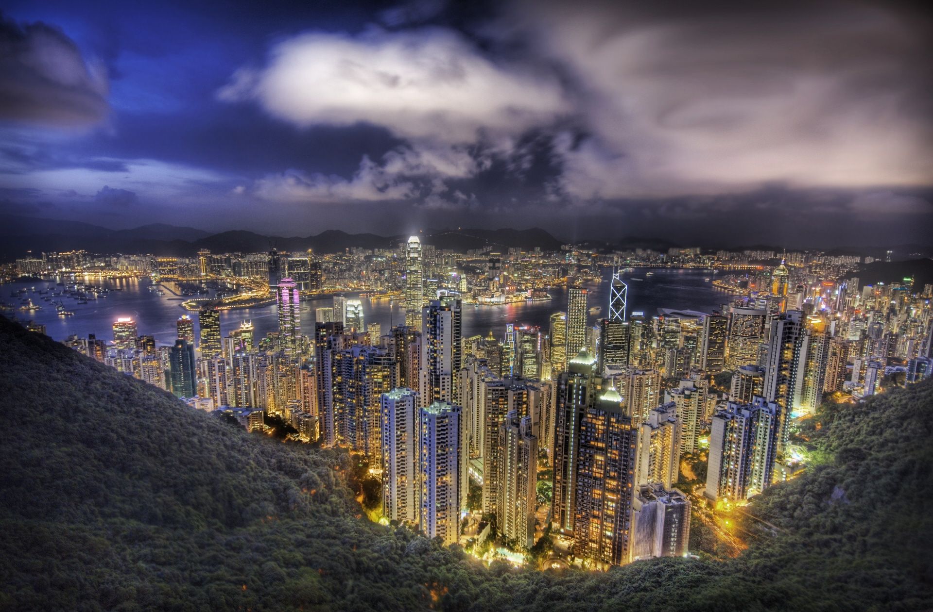 Free download wallpaper Hong Kong, Man Made on your PC desktop