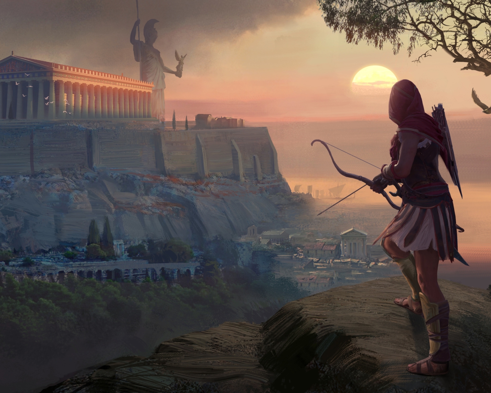 Descarga gratuita de fondo de pantalla para móvil de Arco, Arquero, Videojuego, Assassin's Creed, Mujer Guerrera, Assassin's Creed: Odyssey.