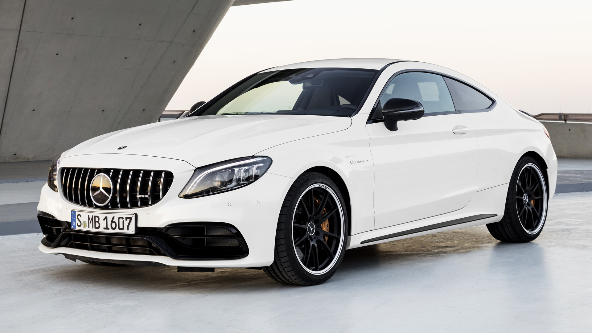 Download mobile wallpaper Car, Mercedes Benz, Compact Car, Vehicles, Coupé, White Car, Mercedes Amg C 63 S for free.