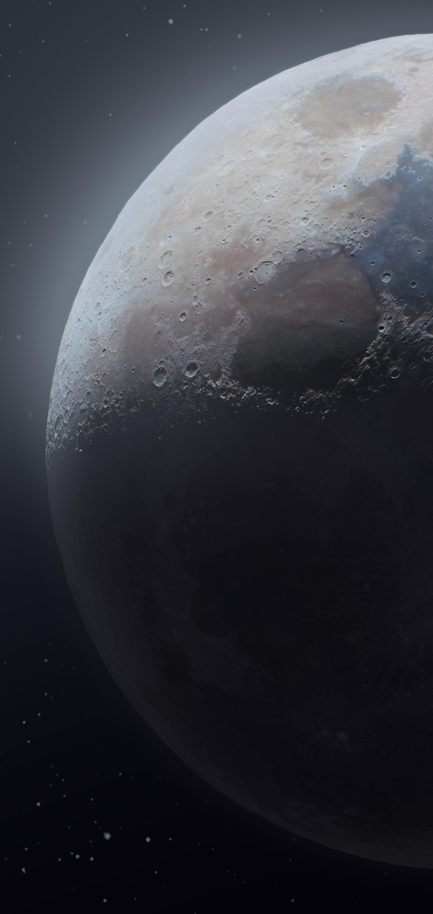 Download mobile wallpaper Moon, Earth for free.