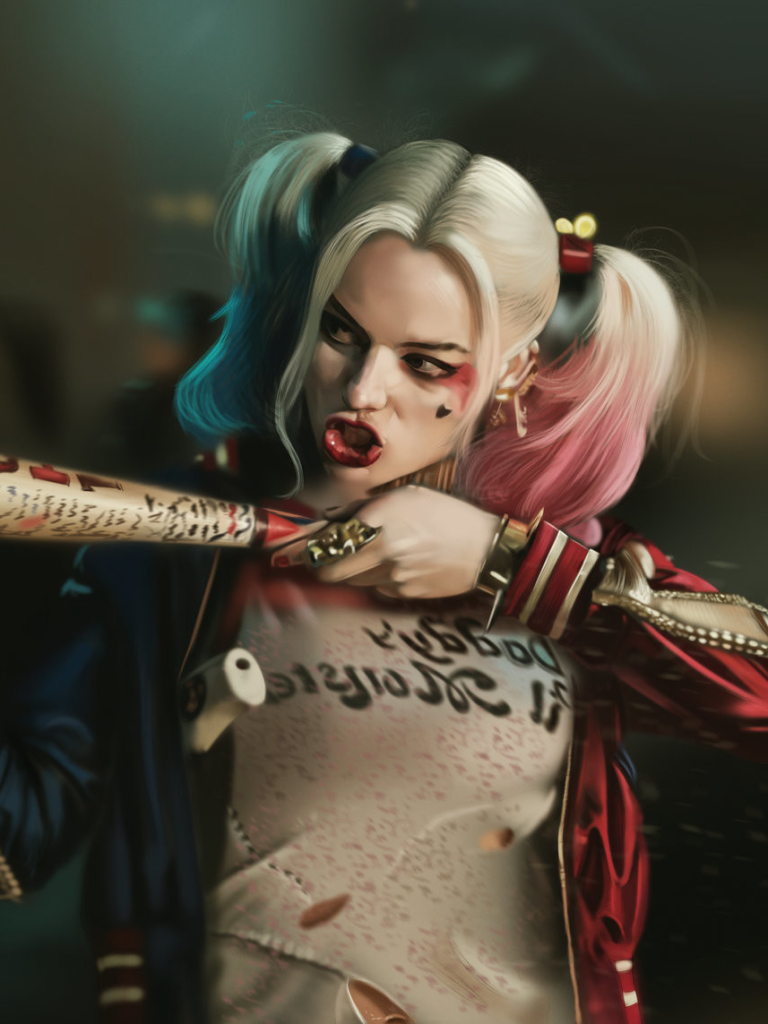 Baixar papel de parede para celular de Filme, Harley Quinn, Esquadrão Suicida gratuito.