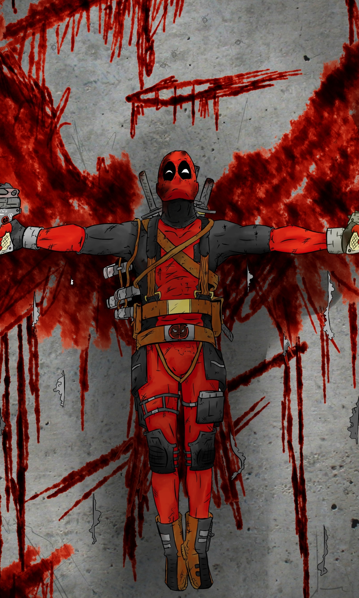 Handy-Wallpaper Deadpool, Comics kostenlos herunterladen.