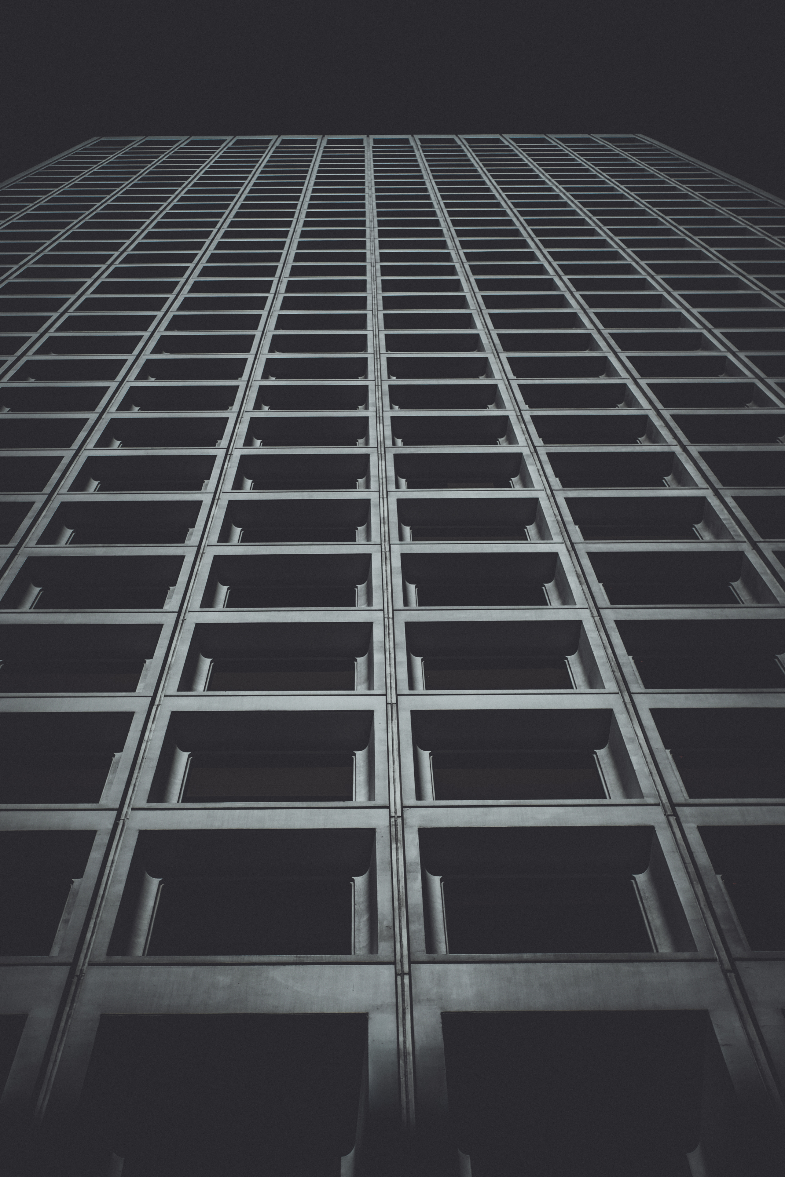 Download mobile wallpaper Building, Facade, Bw, Chb, Architecture, Minimalism for free.