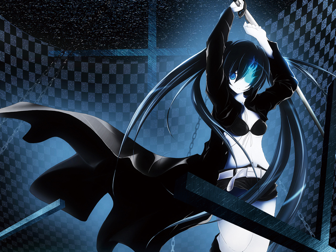 Download mobile wallpaper Anime, Black Rock Shooter for free.