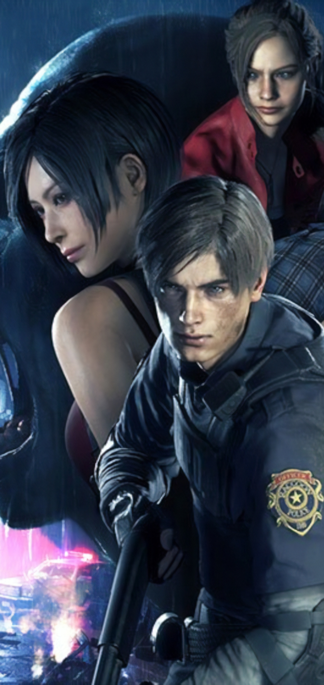 Download mobile wallpaper Resident Evil, Video Game, Leon S Kennedy, Claire Redfield, Ada Wong, Resident Evil 2 (2019) for free.