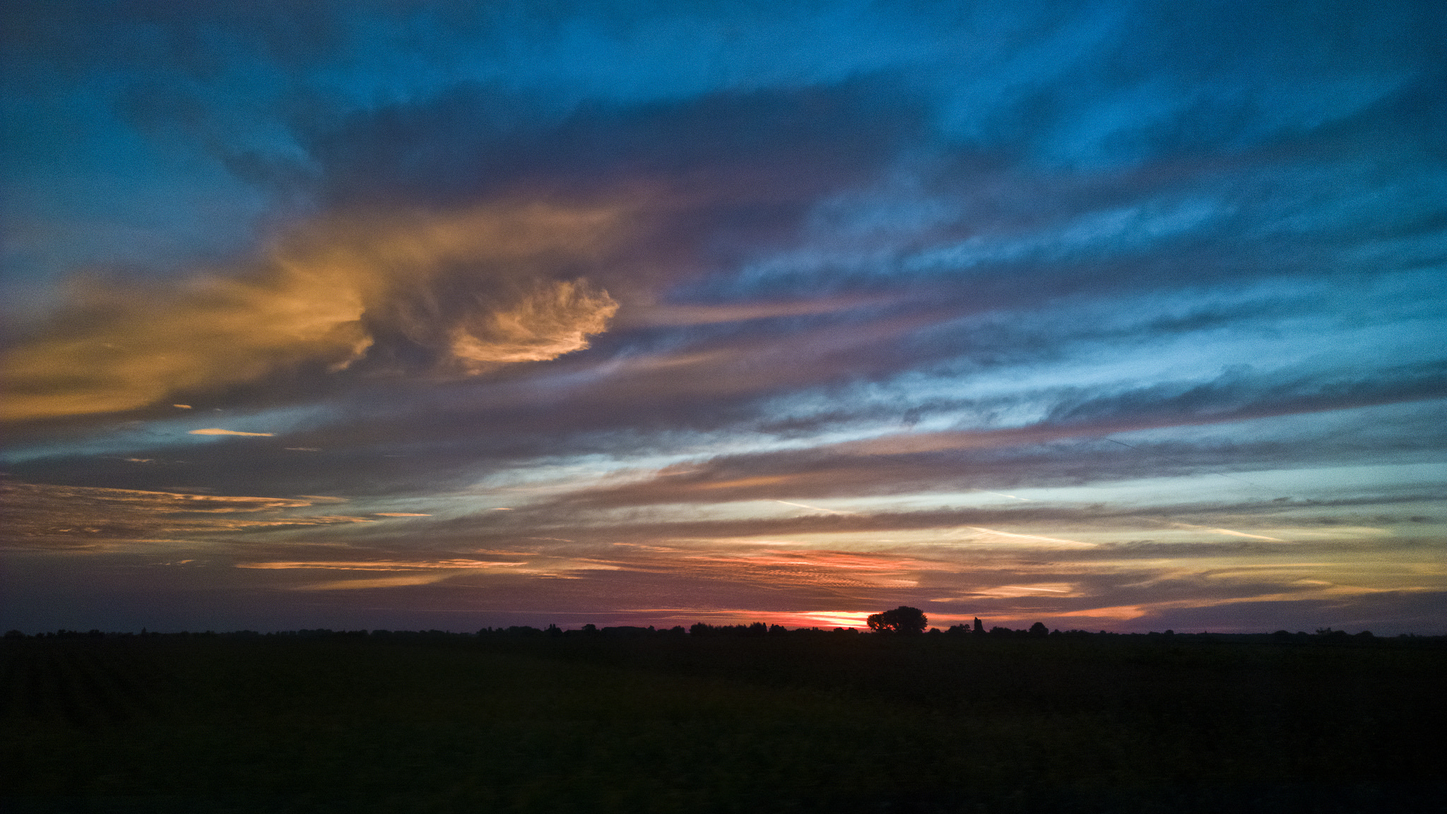 Download mobile wallpaper Landscape, Sunset, Sky, Earth, Cloud for free.