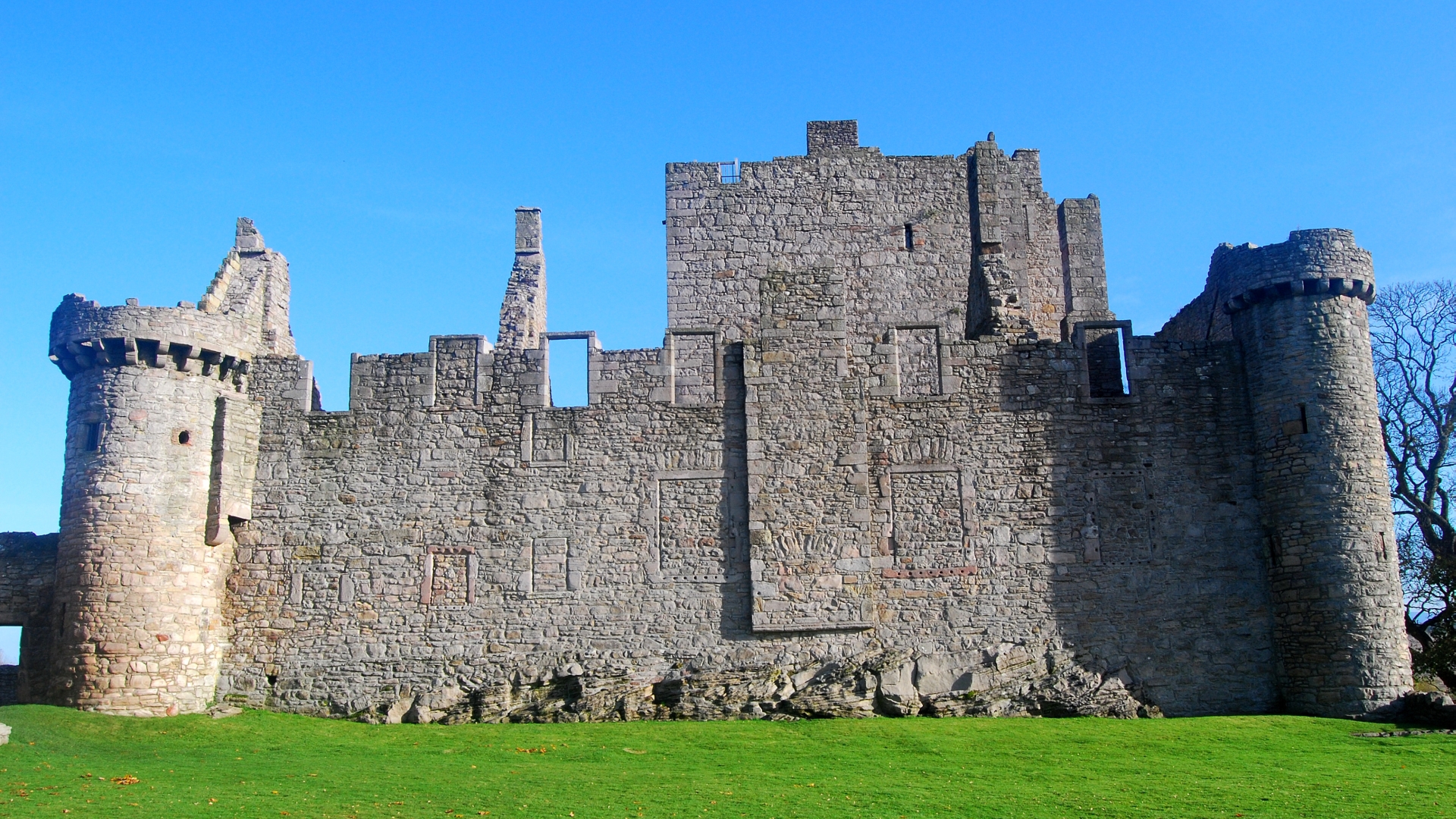 Laden Sie Craigmillar Castle HD-Desktop-Hintergründe herunter