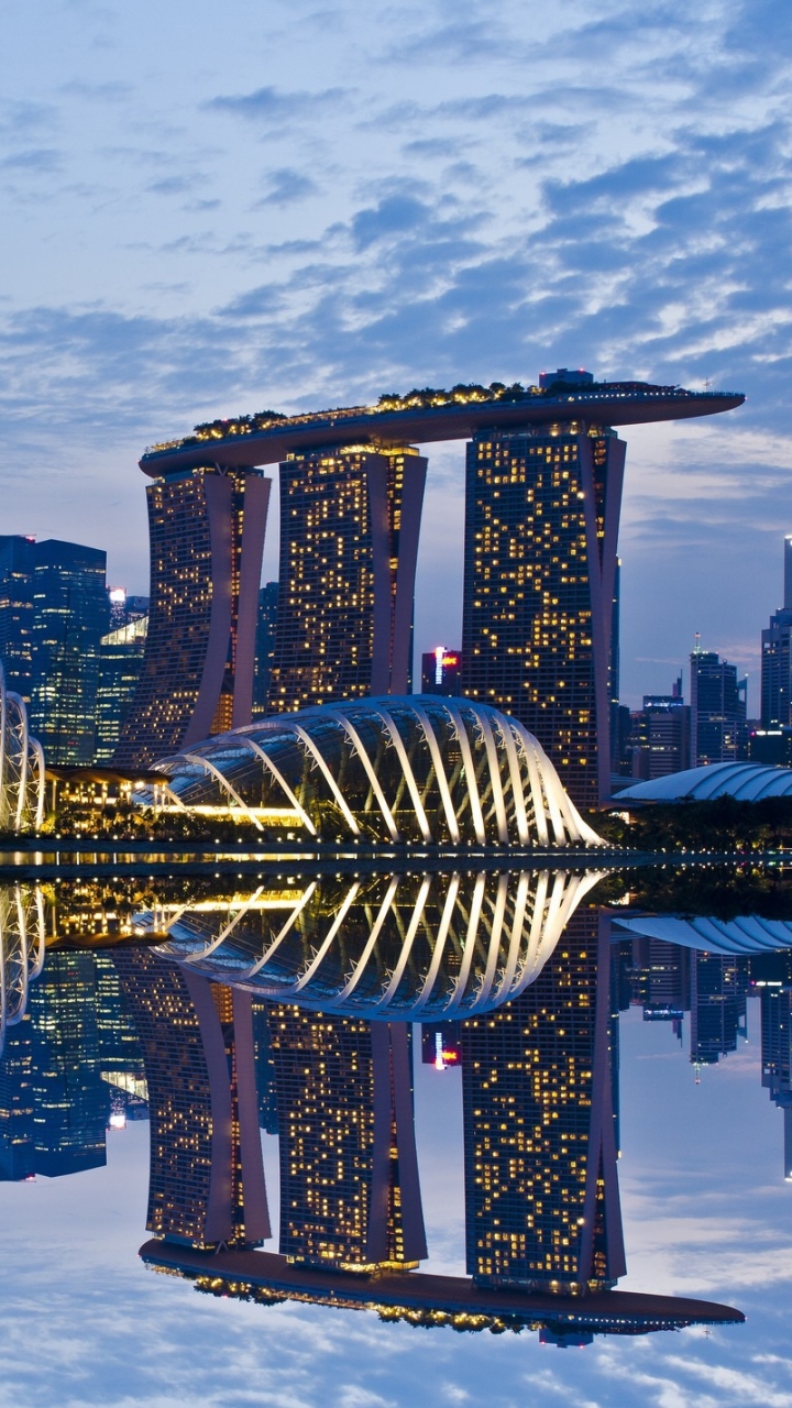 Скачать картинку Сингапур, Сделано Человеком, Marina Bay Sands в телефон бесплатно.