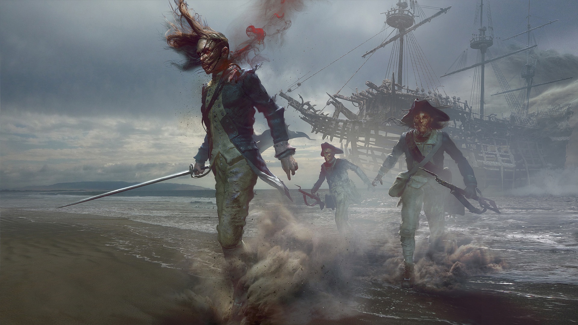 Handy-Wallpaper Untote, Filme, Pirates Of The Caribbean: Salazars Rache, Hauptmann Salazar kostenlos herunterladen.