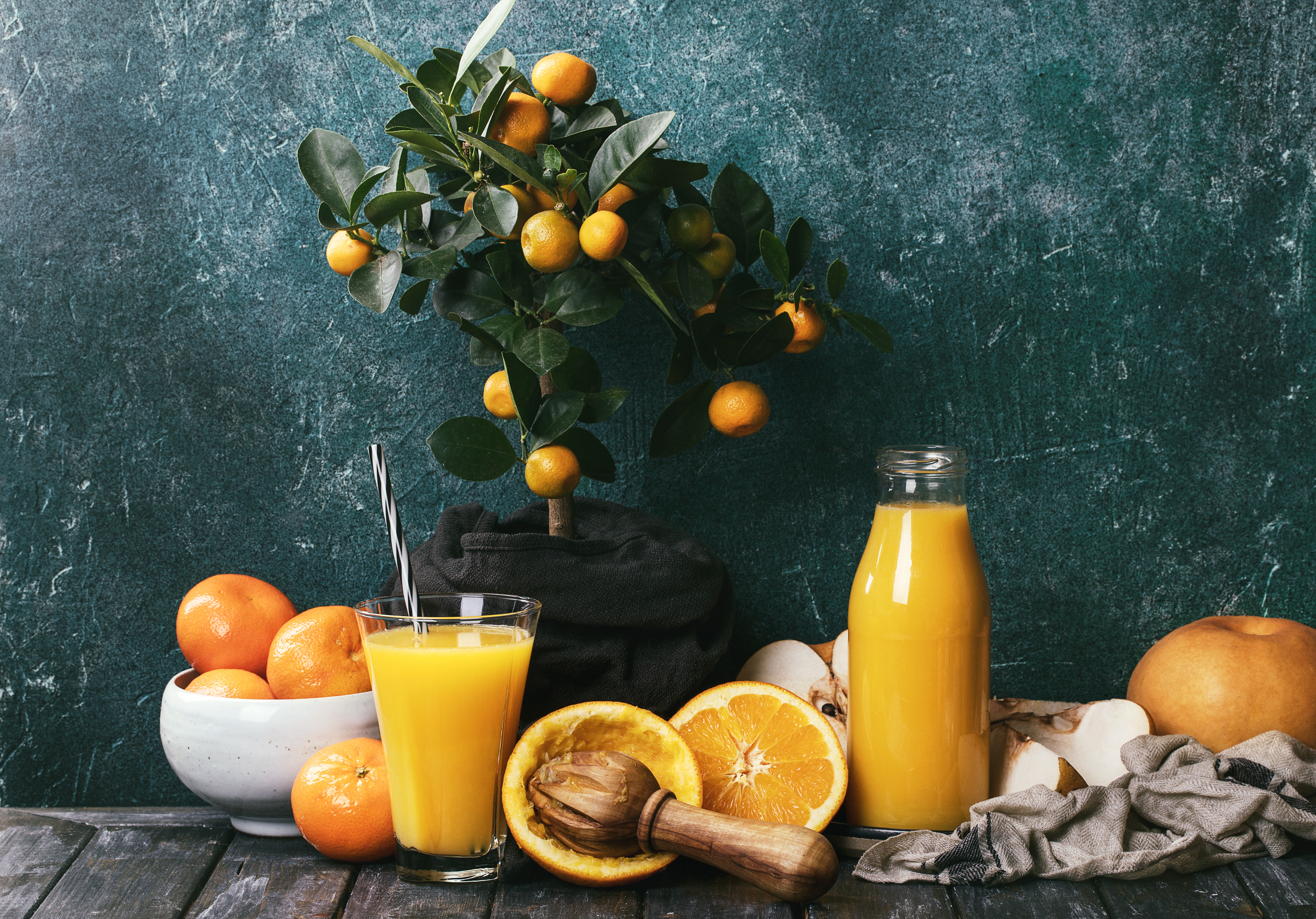 Download mobile wallpaper Food, Still Life, Drink, Juice, Mandarin, Orange (Fruit) for free.