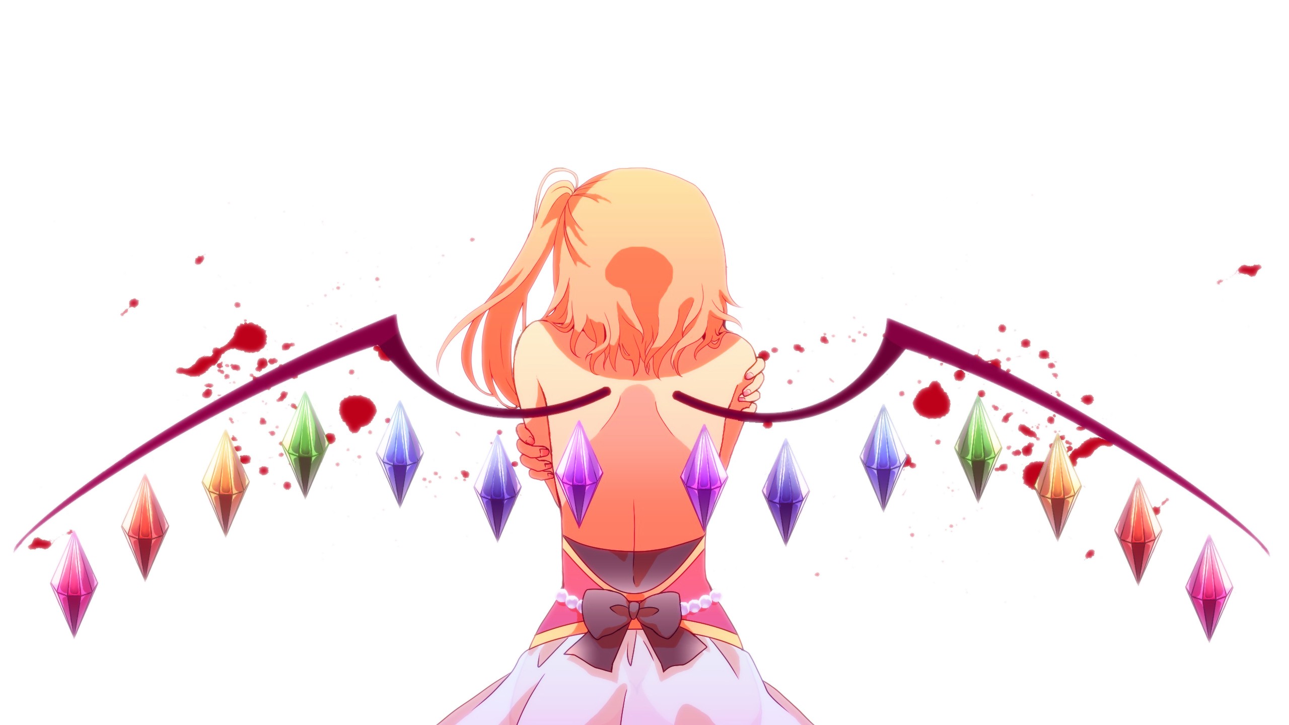 Download mobile wallpaper Anime, Wings, Flandre Scarlet, Touhou for free.