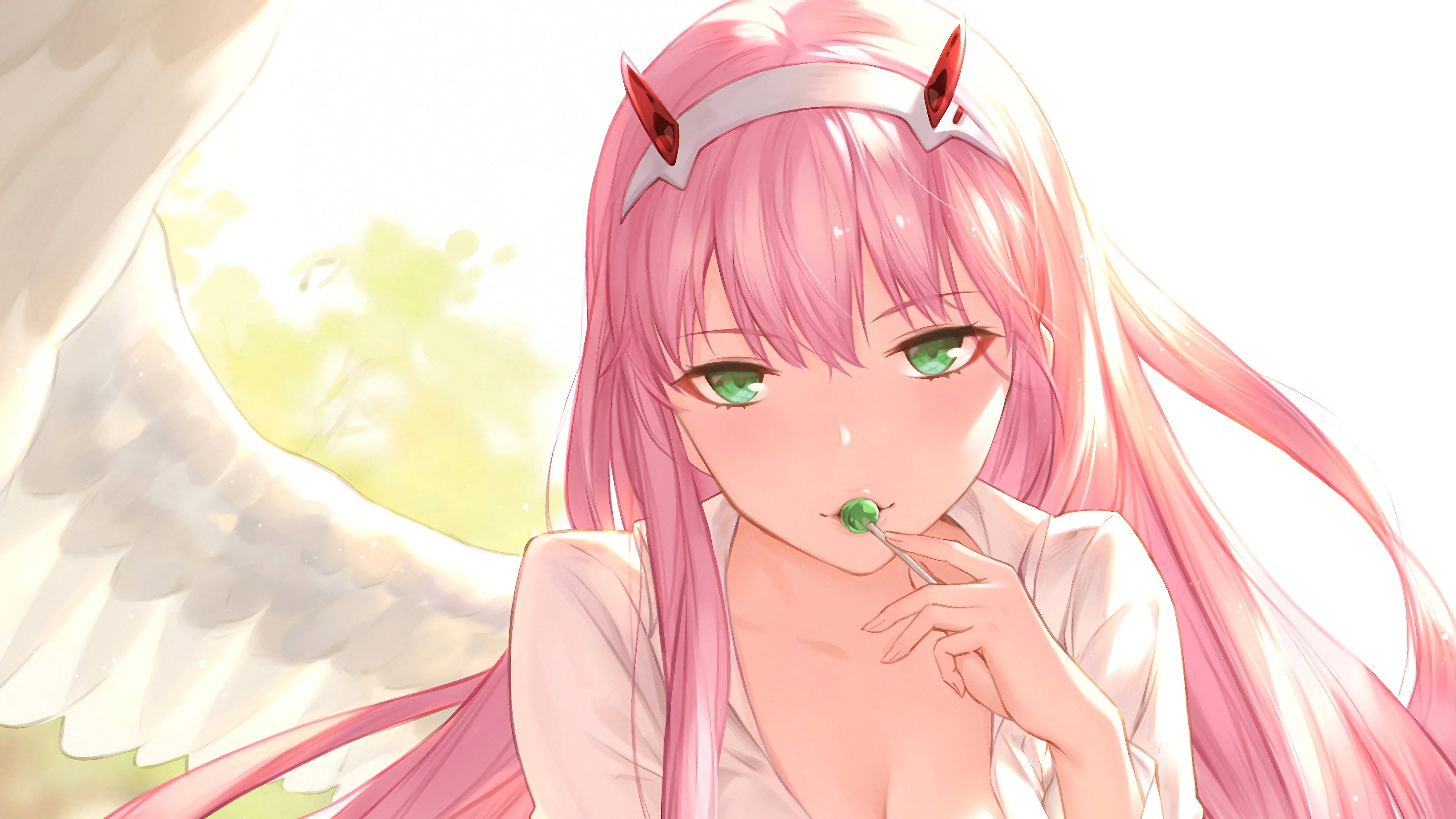 Descarga gratis la imagen Alas, Animado, Darling In The Franxx, Zero Two (Darling En El Franxx) en el escritorio de tu PC