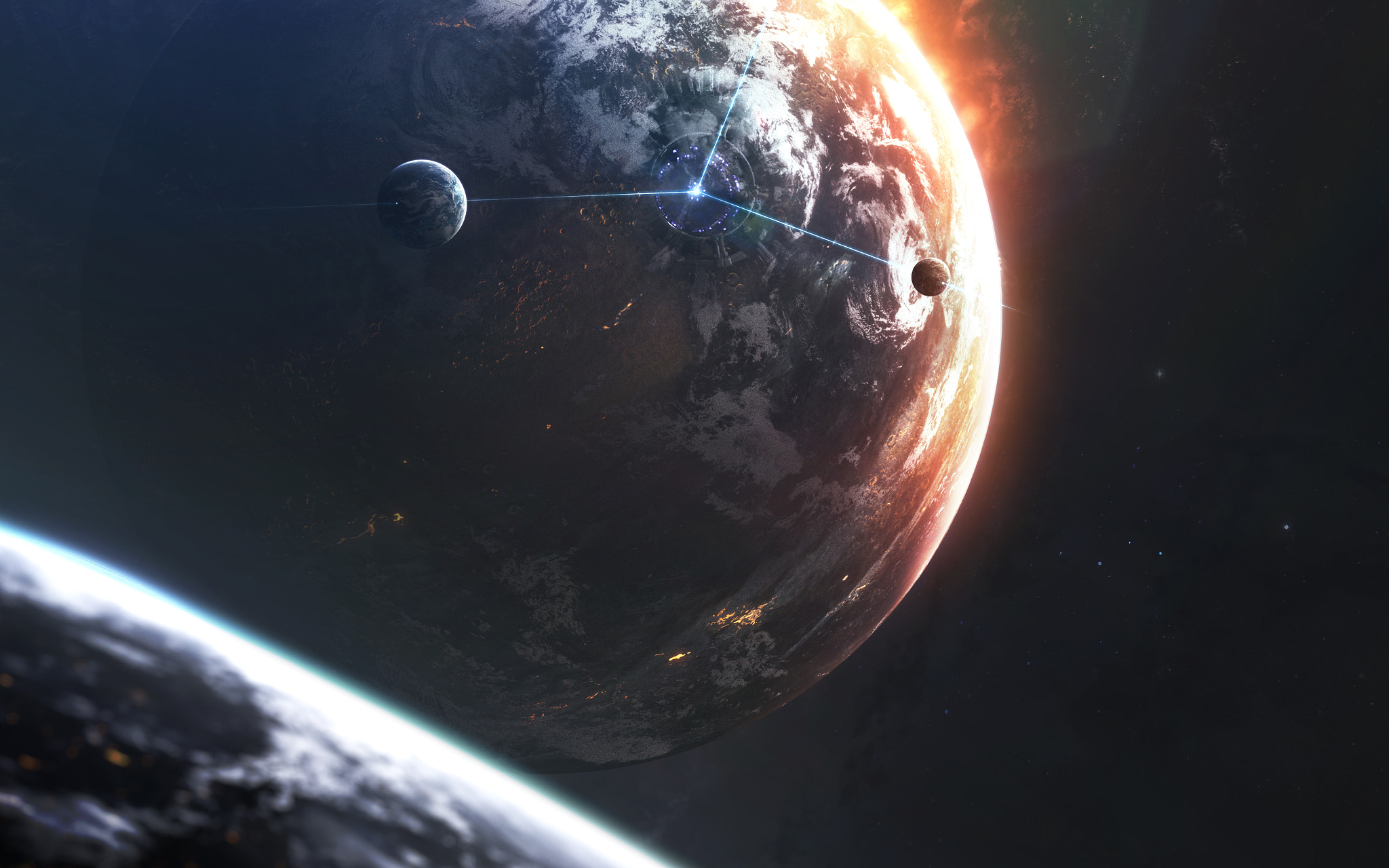 Handy-Wallpaper Planet, Planeten, Science Fiction, Weltraum kostenlos herunterladen.