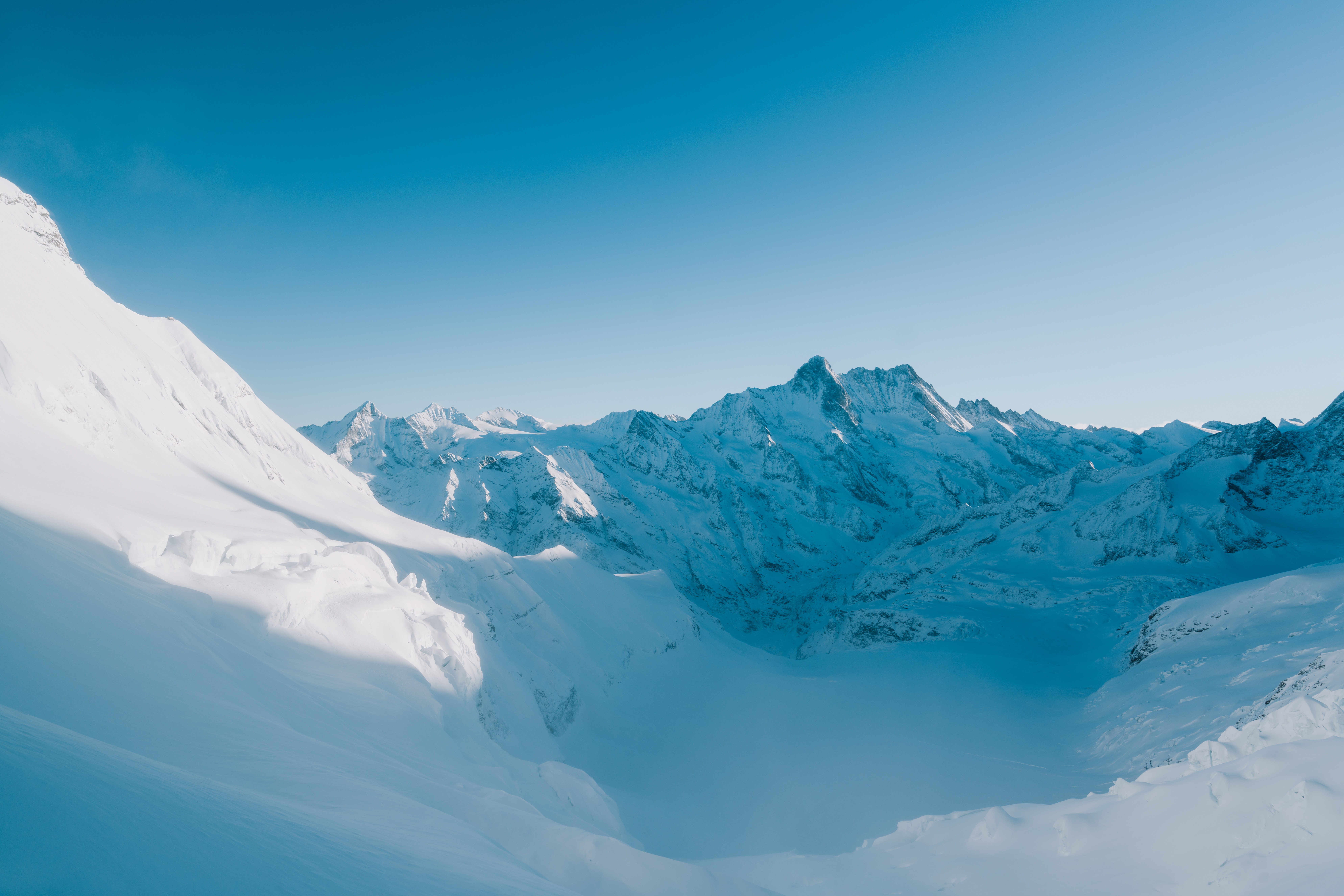 144219 télécharger le fond d'écran paysage de montagne, hiver, nature, neige, montagne, couvert de neige, snowbound - économiseurs d'écran et images gratuitement