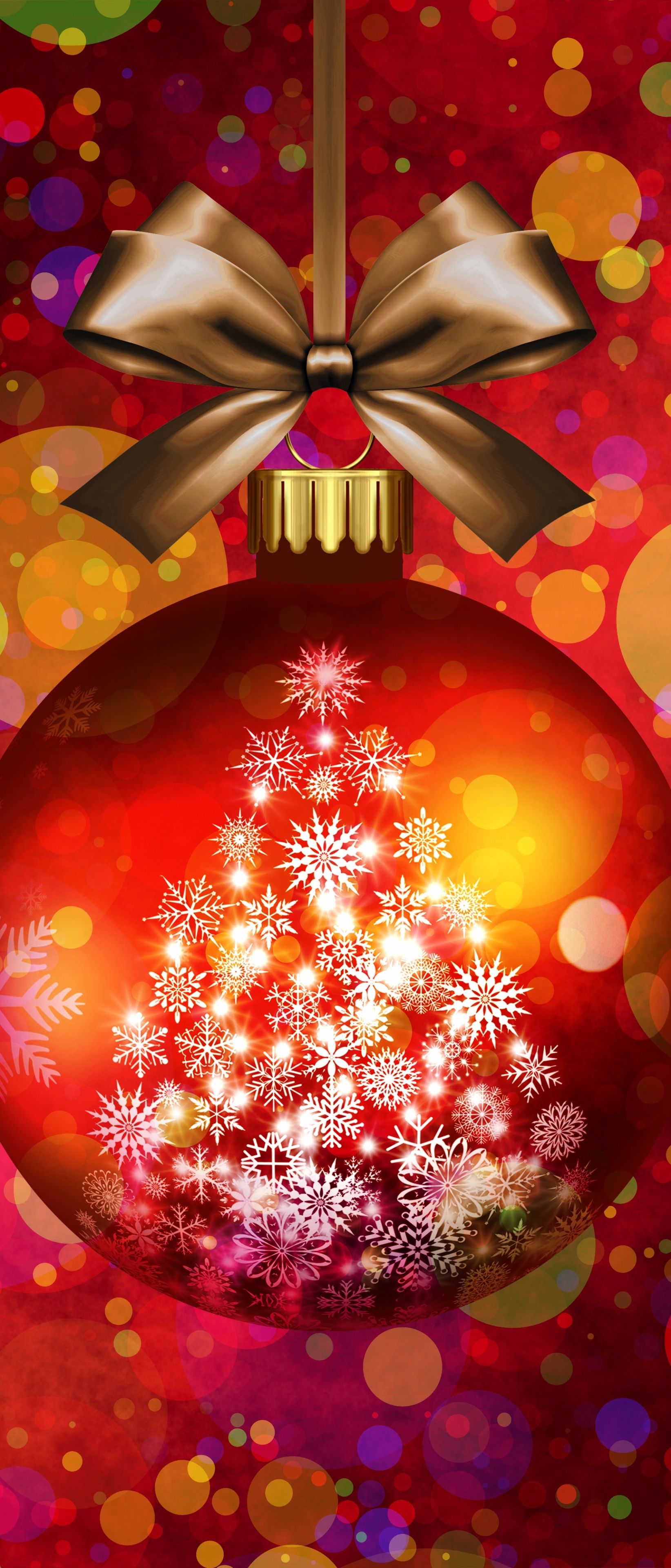 Handy-Wallpaper Feiertage, Weihnachten, Bunt, Weihnachtsschmuck, Flitter kostenlos herunterladen.