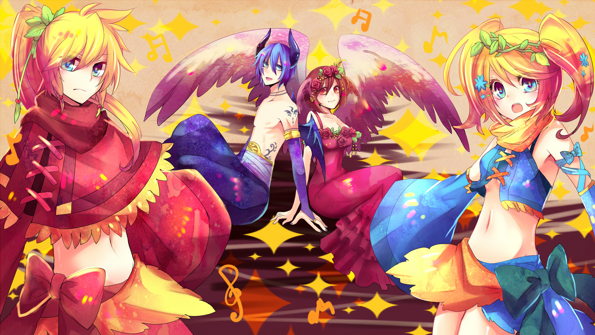 Free download wallpaper Anime, Vocaloid, Rin Kagamine, Kaito (Vocaloid), Len Kagamine, Meiko (Vocaloid) on your PC desktop