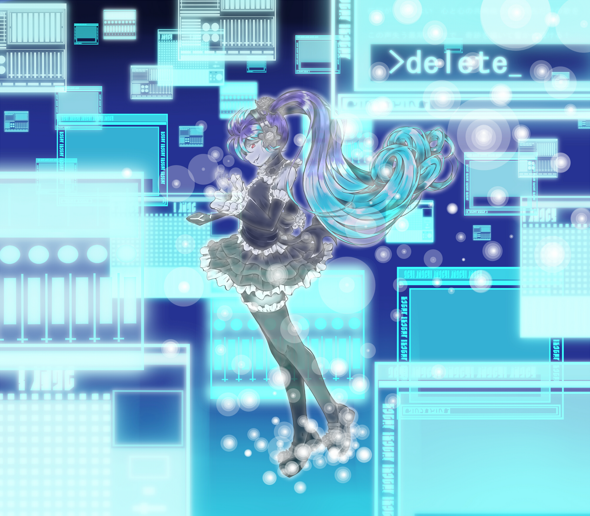 無料モバイル壁紙ボーカロイド, テクノロジー, 初音ミク, アニメをダウンロードします。