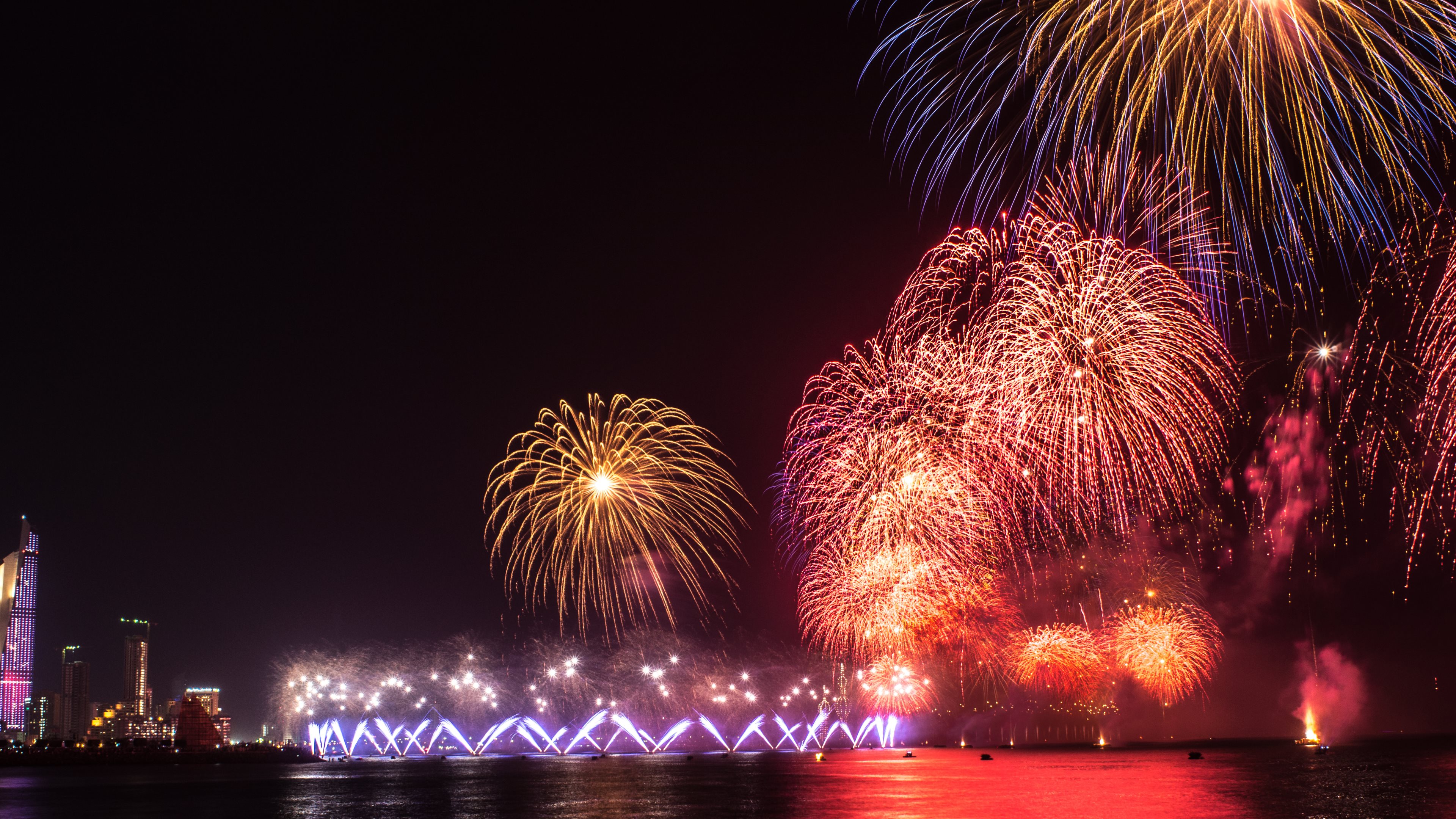 Baixar papel de parede para celular de Noite, Fogos De Artifício, Fotografia gratuito.