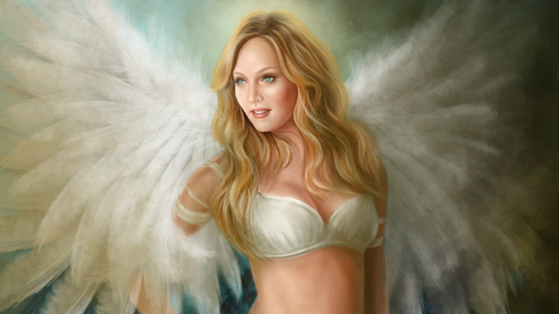 無料モバイル壁紙ファンタジー, 天使をダウンロードします。