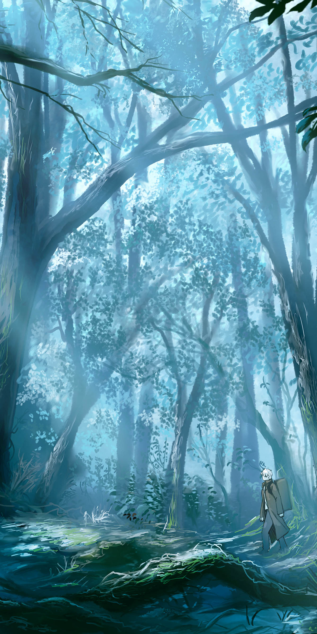 anime, mushishi, forest