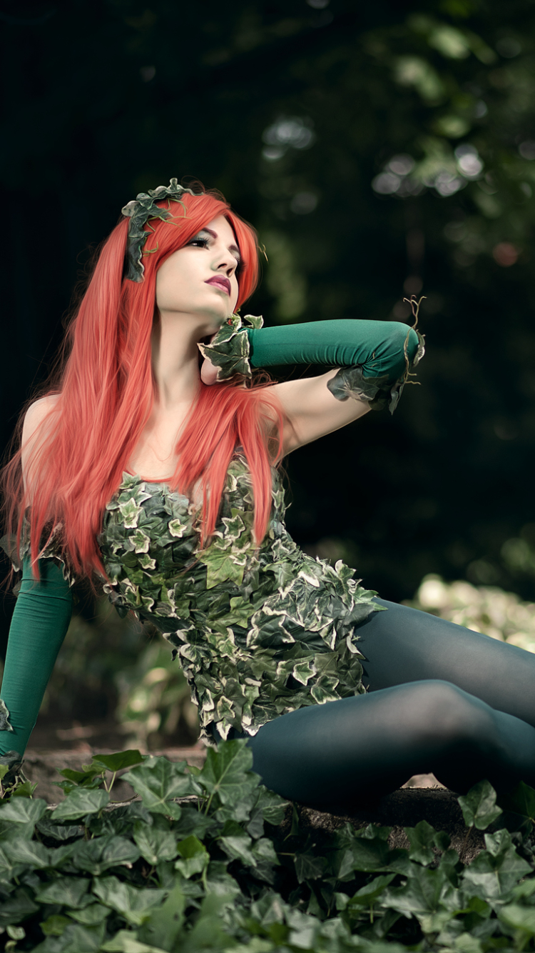 Download mobile wallpaper Women, Dc Comics, Poison Ivy, Cosplay for free.