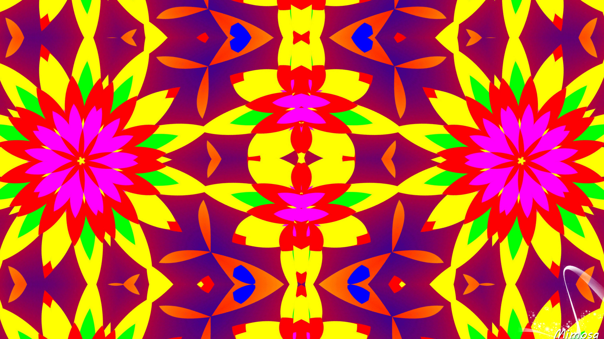 Free download wallpaper Abstract, Flower, Colors, Colorful, Kaleidoscope on your PC desktop