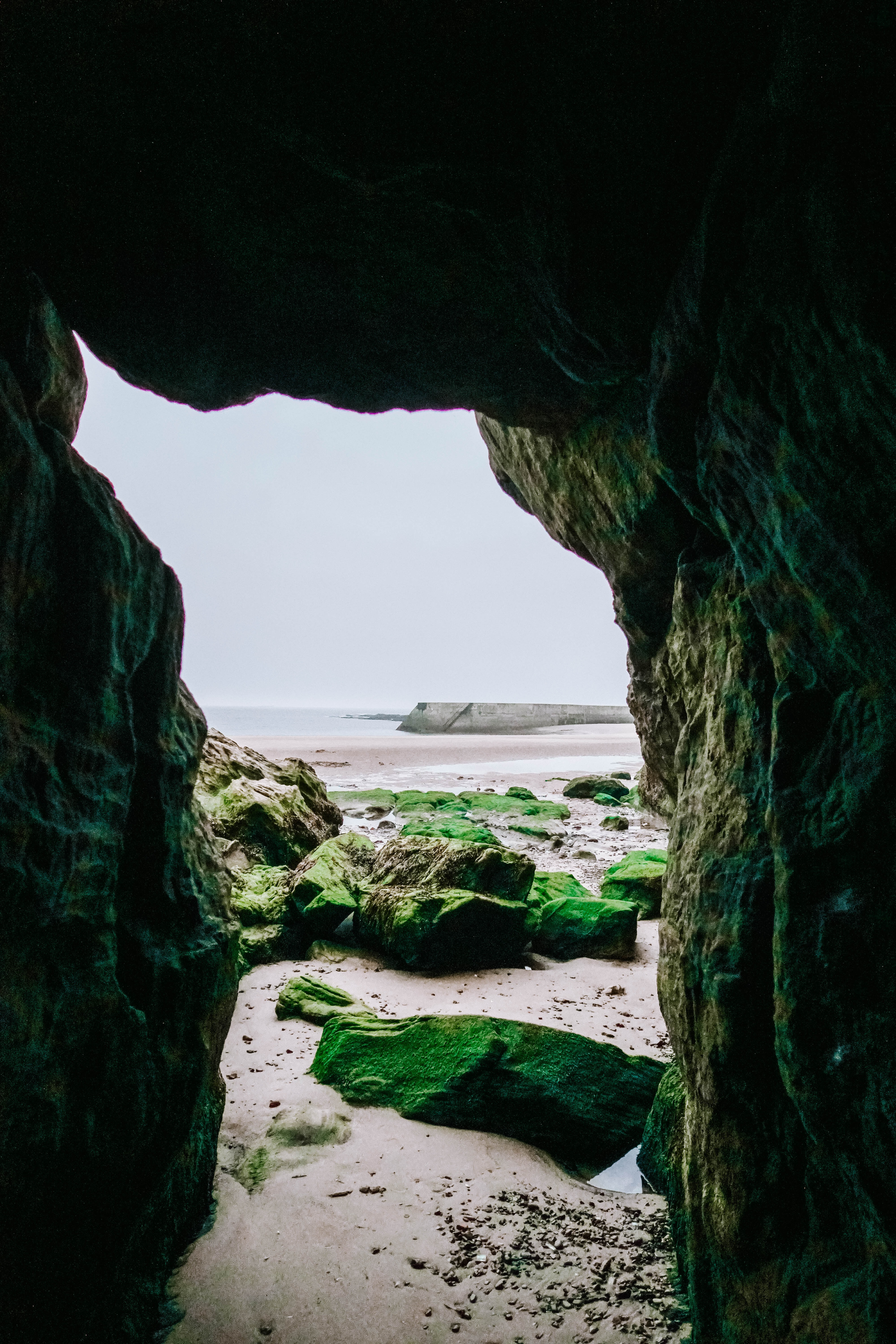 Laden Sie das Natur, Stones, Felsen, Die Steine, Höhle, Strand-Bild kostenlos auf Ihren PC-Desktop herunter