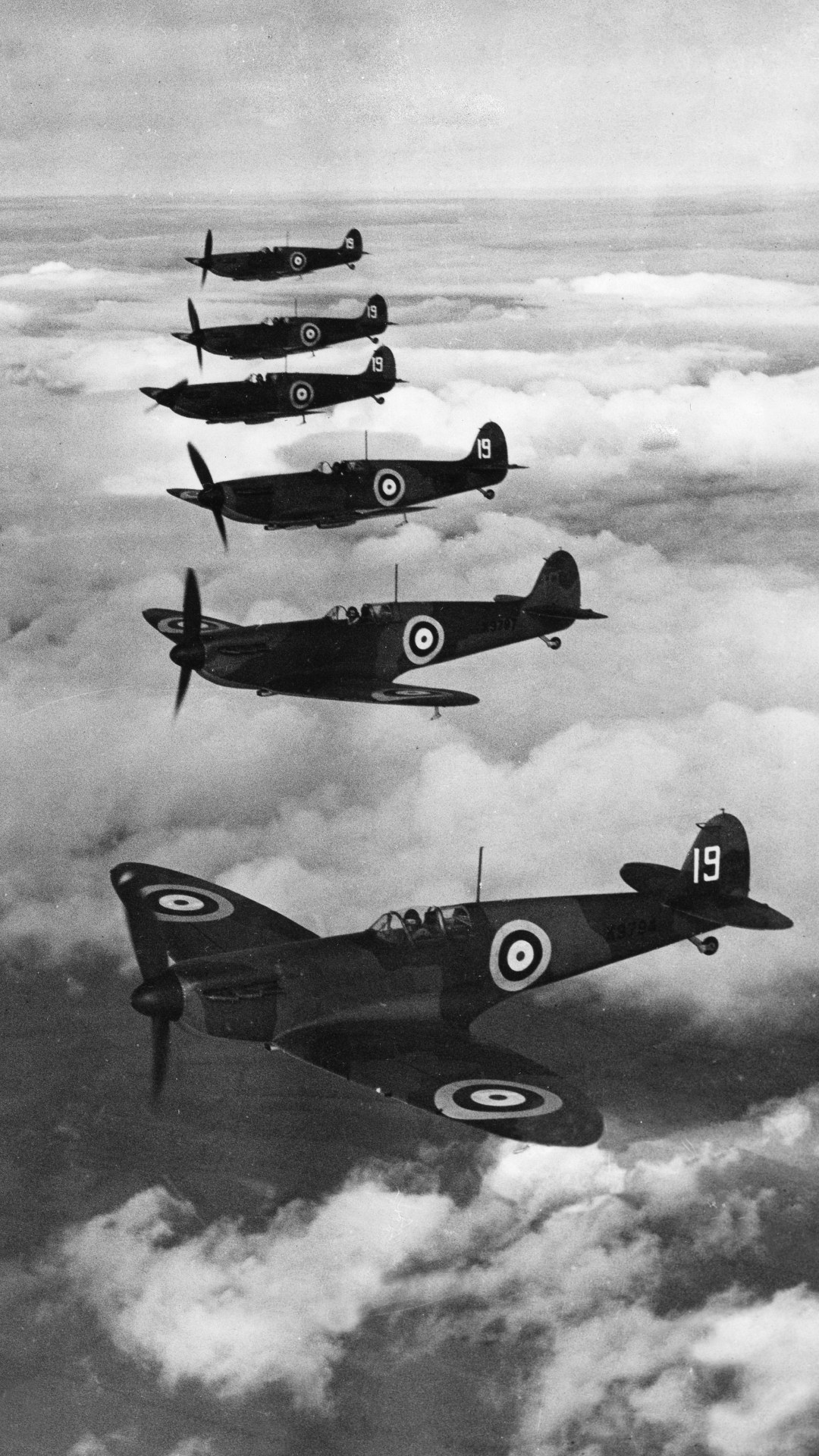 Download mobile wallpaper Aircraft, Military, Supermarine Spitfire, Air Squadron, Military Aircraft for free.