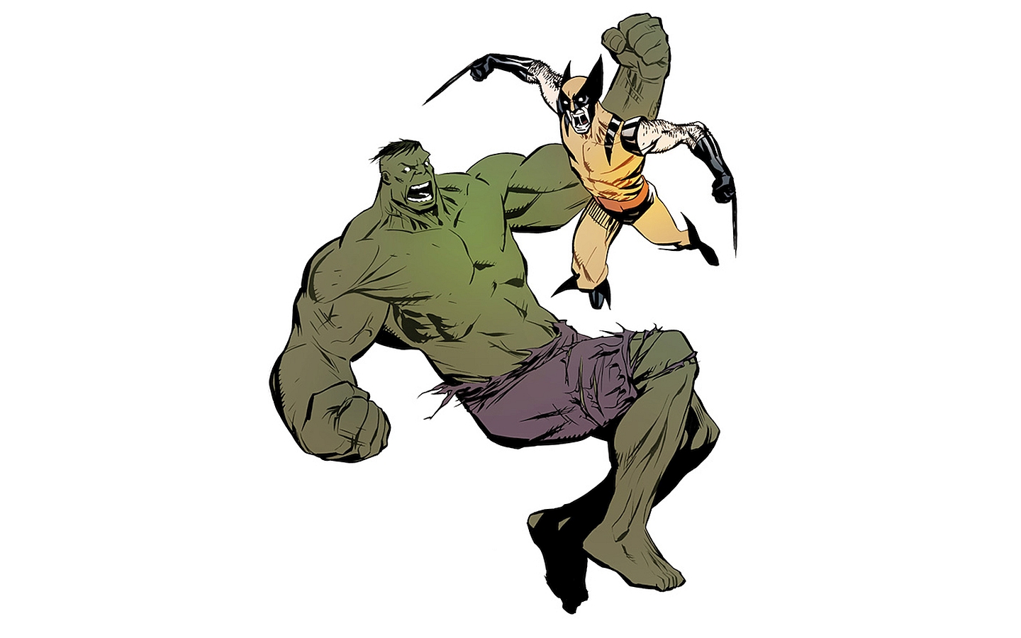 Download mobile wallpaper Hulk, Wolverine, Comics for free.